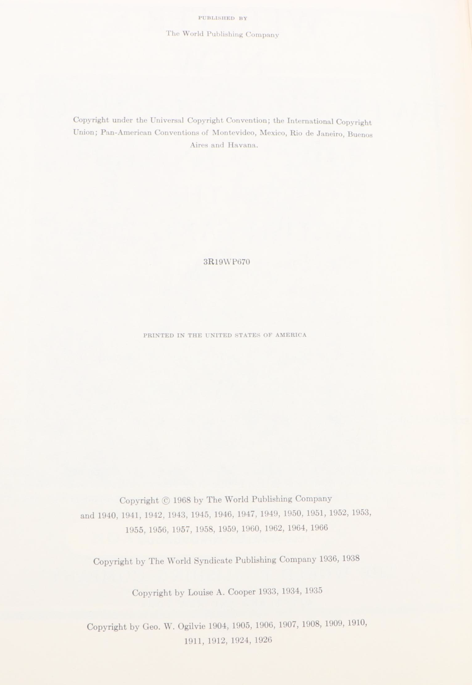 "Webster's New Twentieth Century Dictionary" with "Rand McNally World Atlas"