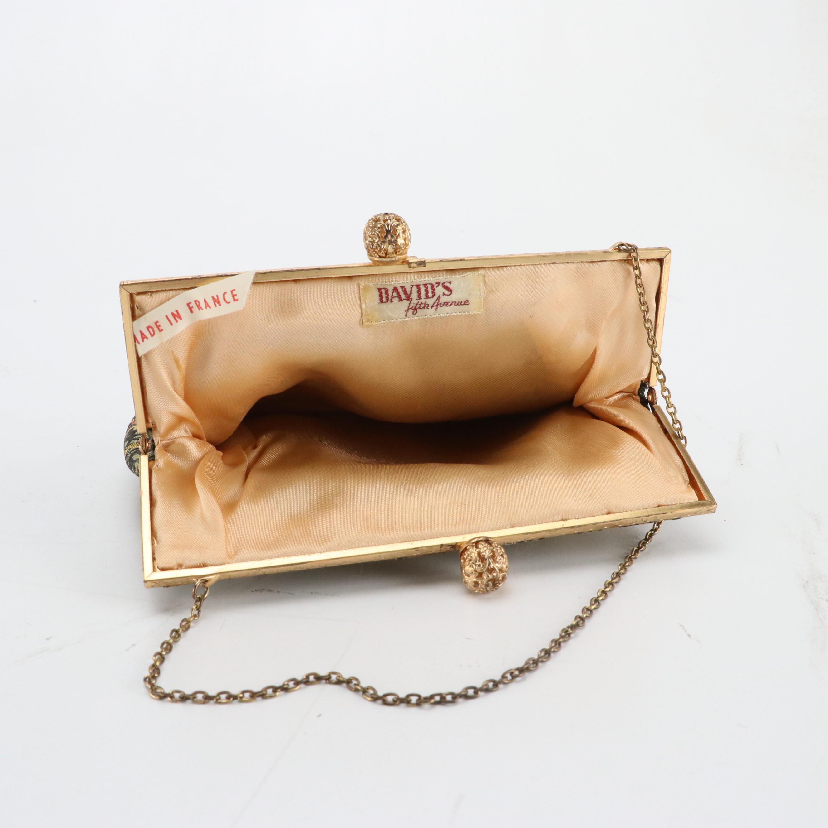 David's, MM and Other Printed Canvas, Beaded and Satin Evening Bags