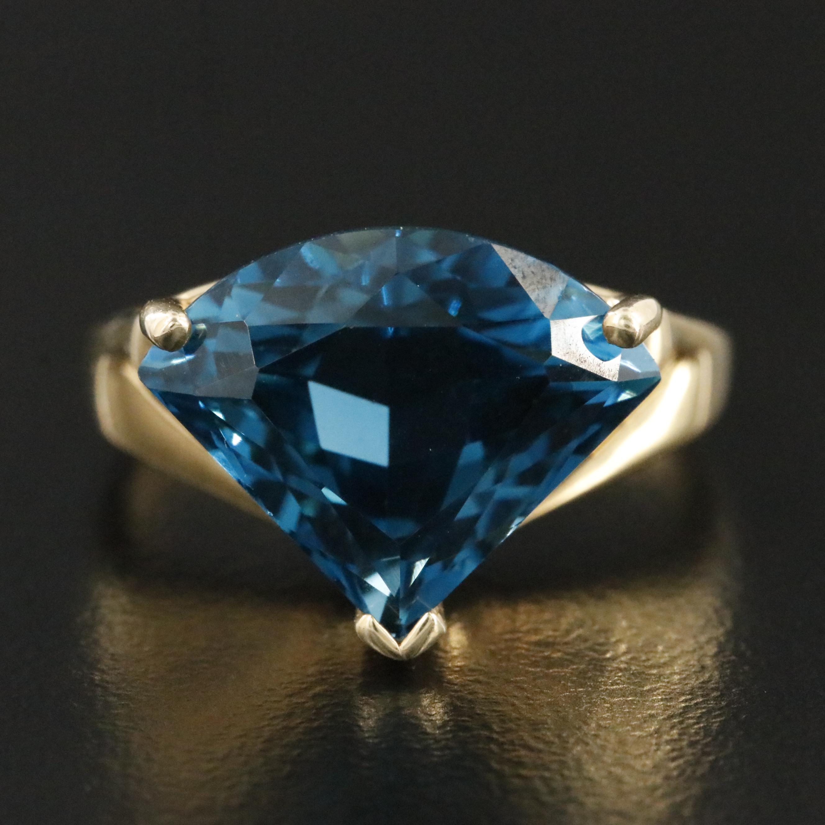 14K London Blue Topaz Ring