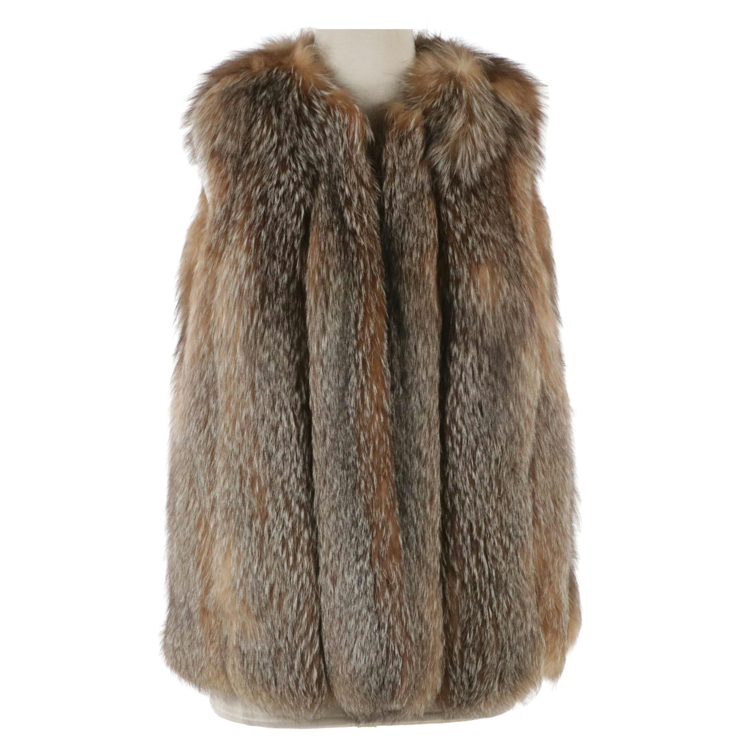 Red Fox Fur Vest by Nordstrom