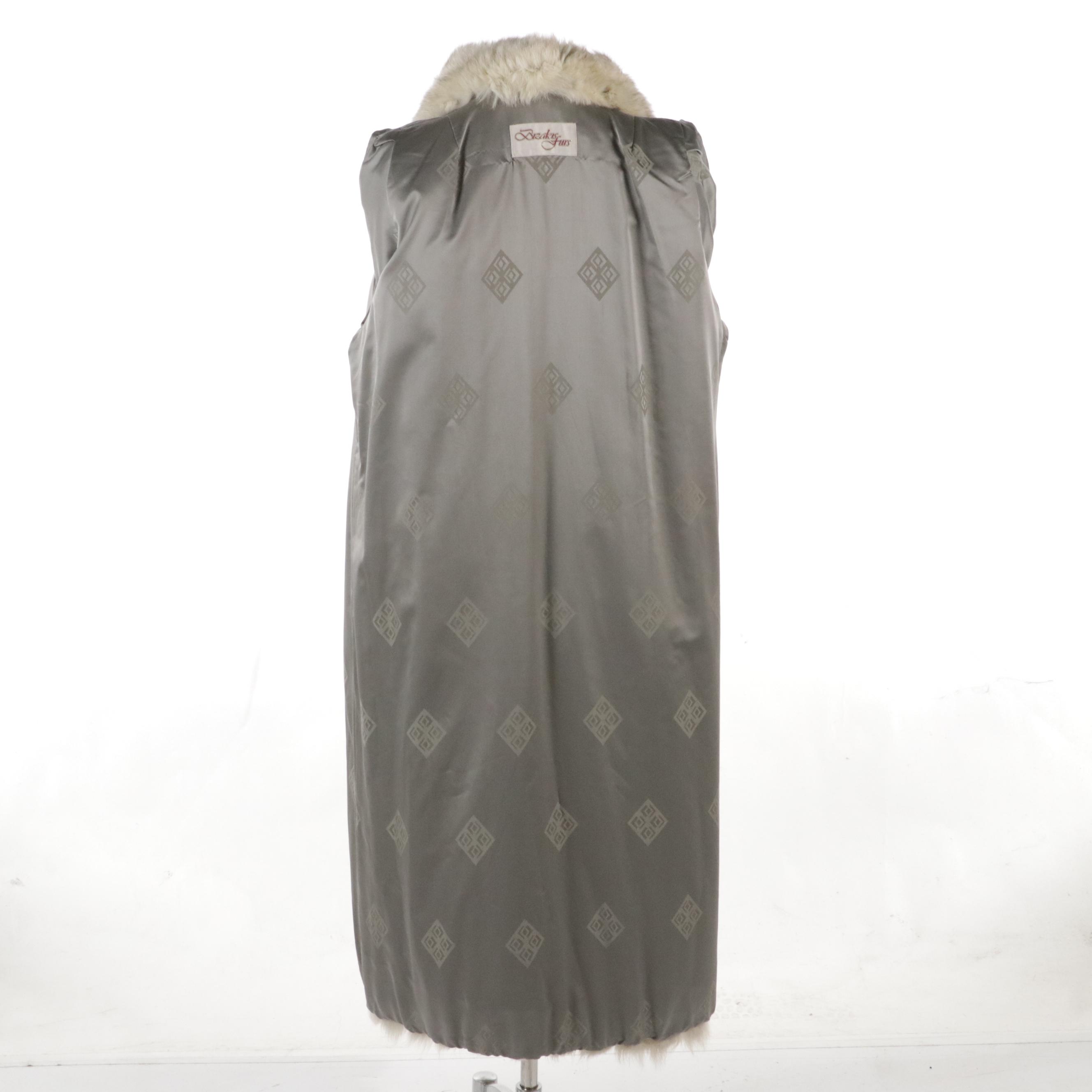 Blue Fox Fur Full Length Coat from Bizakis Furs