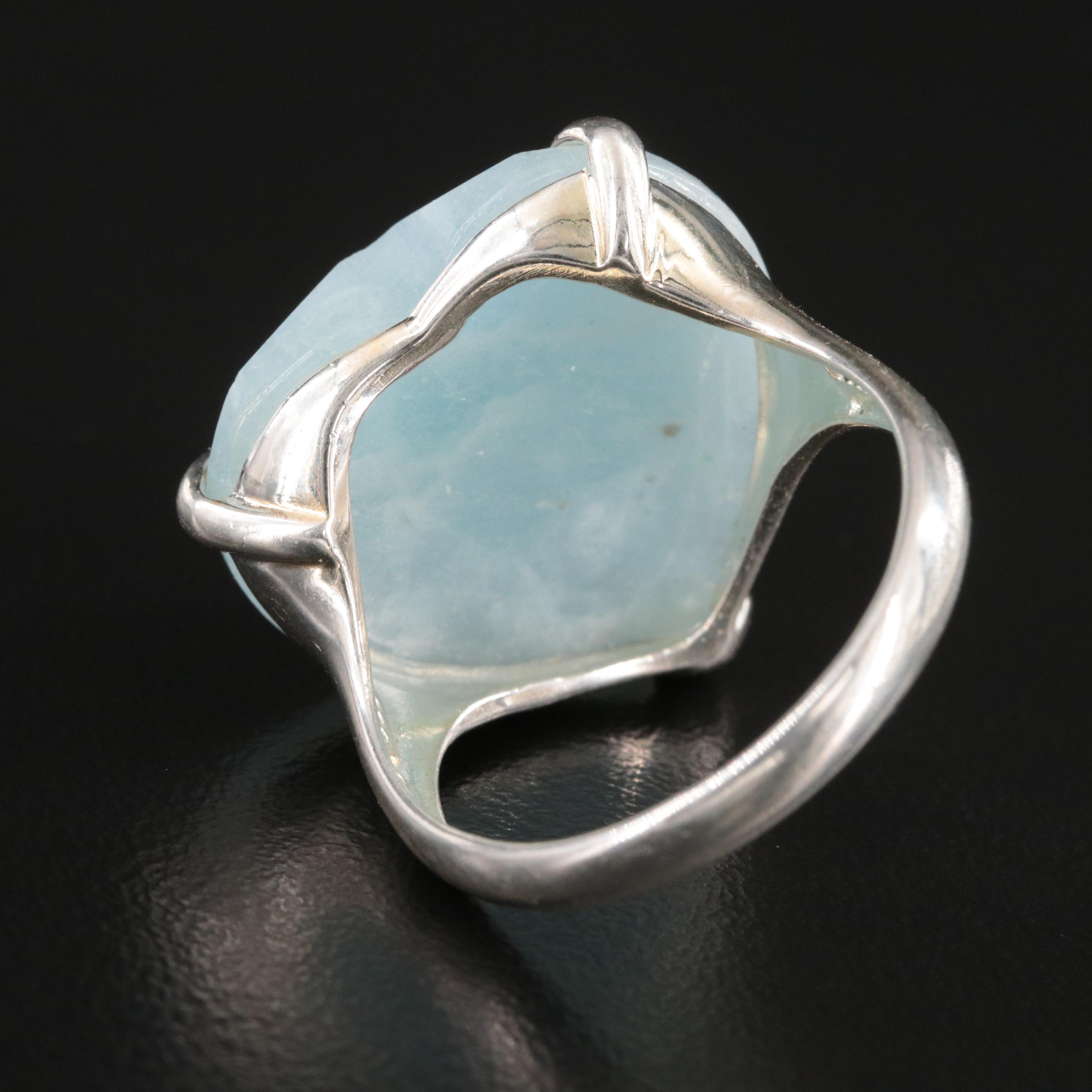 Sterling Quartzite Heart Ring