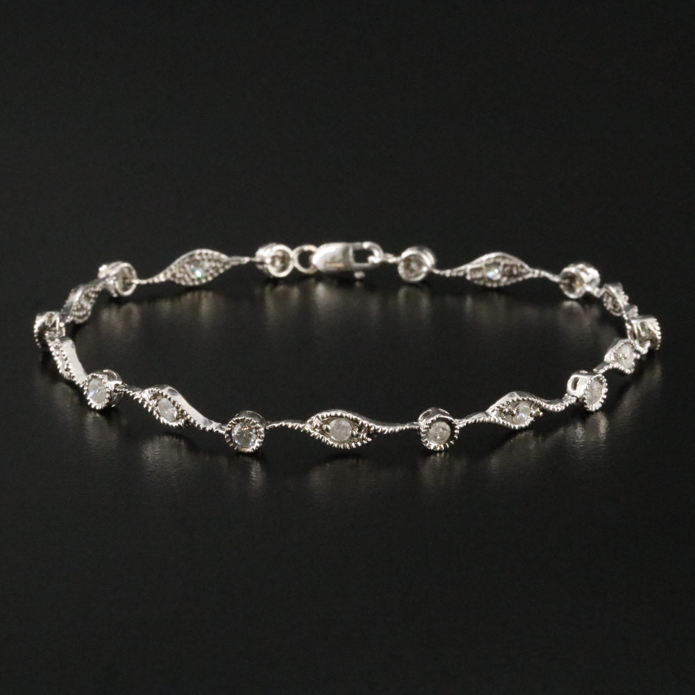 14K 1.00 CTW Diamond Bracelet