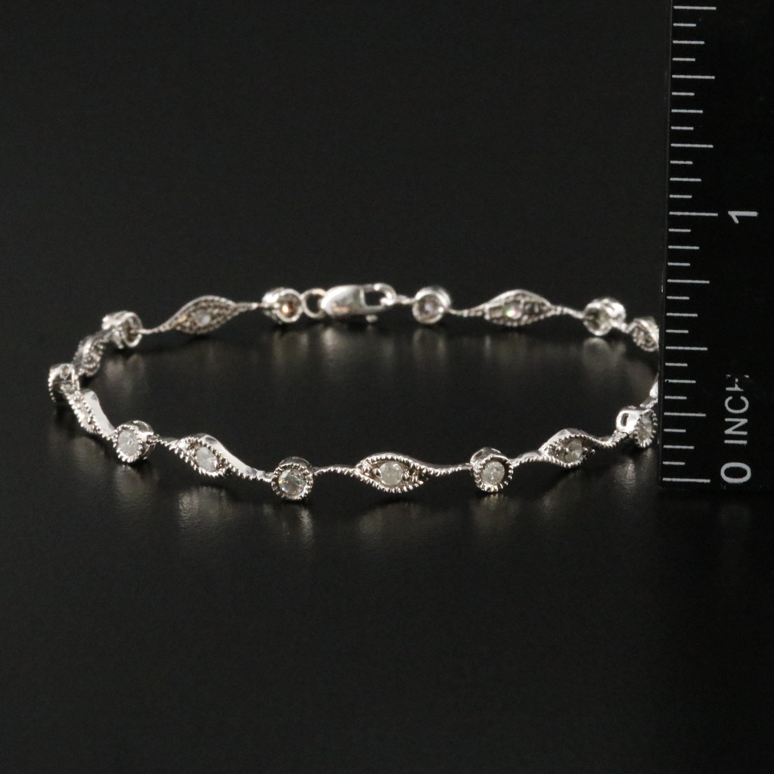 14K 1.00 CTW Diamond Bracelet
