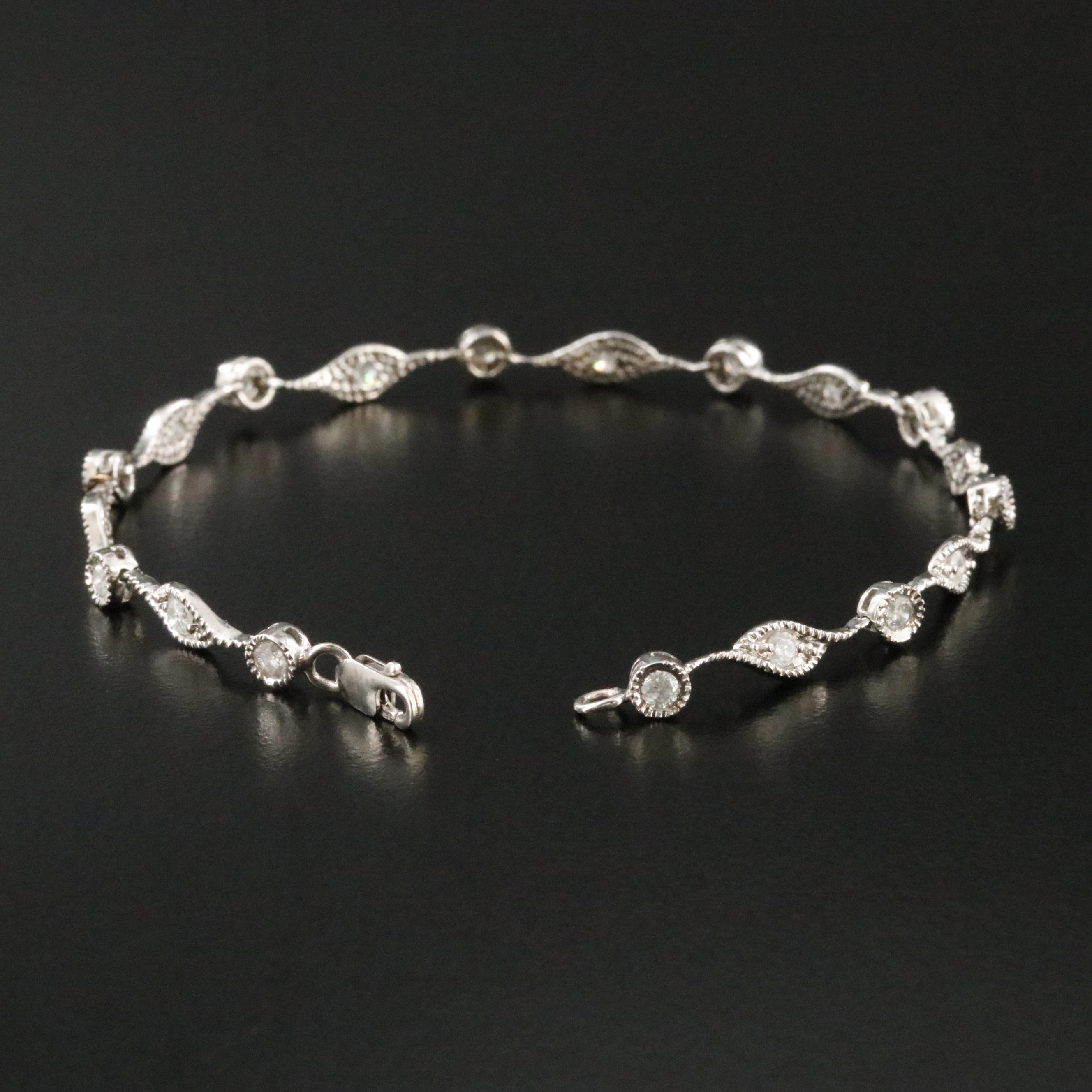 14K 1.00 CTW Diamond Bracelet