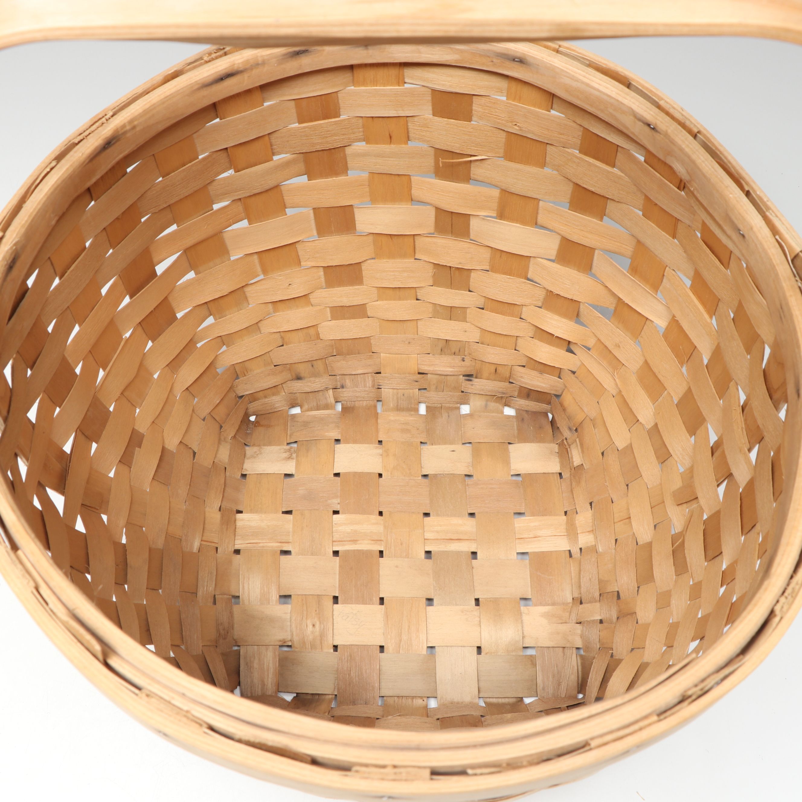 Mi'kmaq Artisan Crafted Black Ash Potato and Peck Baskets