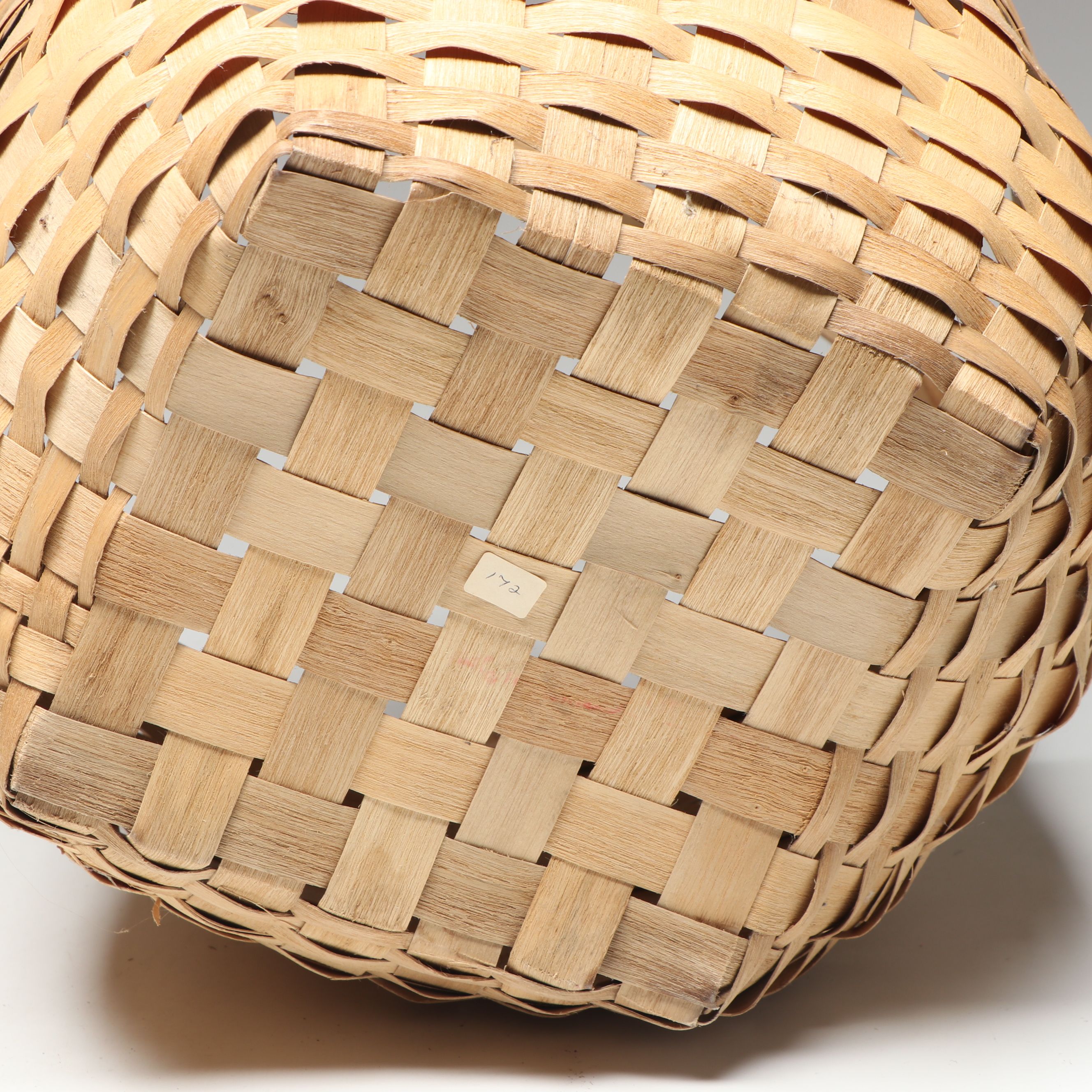 Mi'kmaq Artisan Crafted Black Ash Potato and Peck Baskets