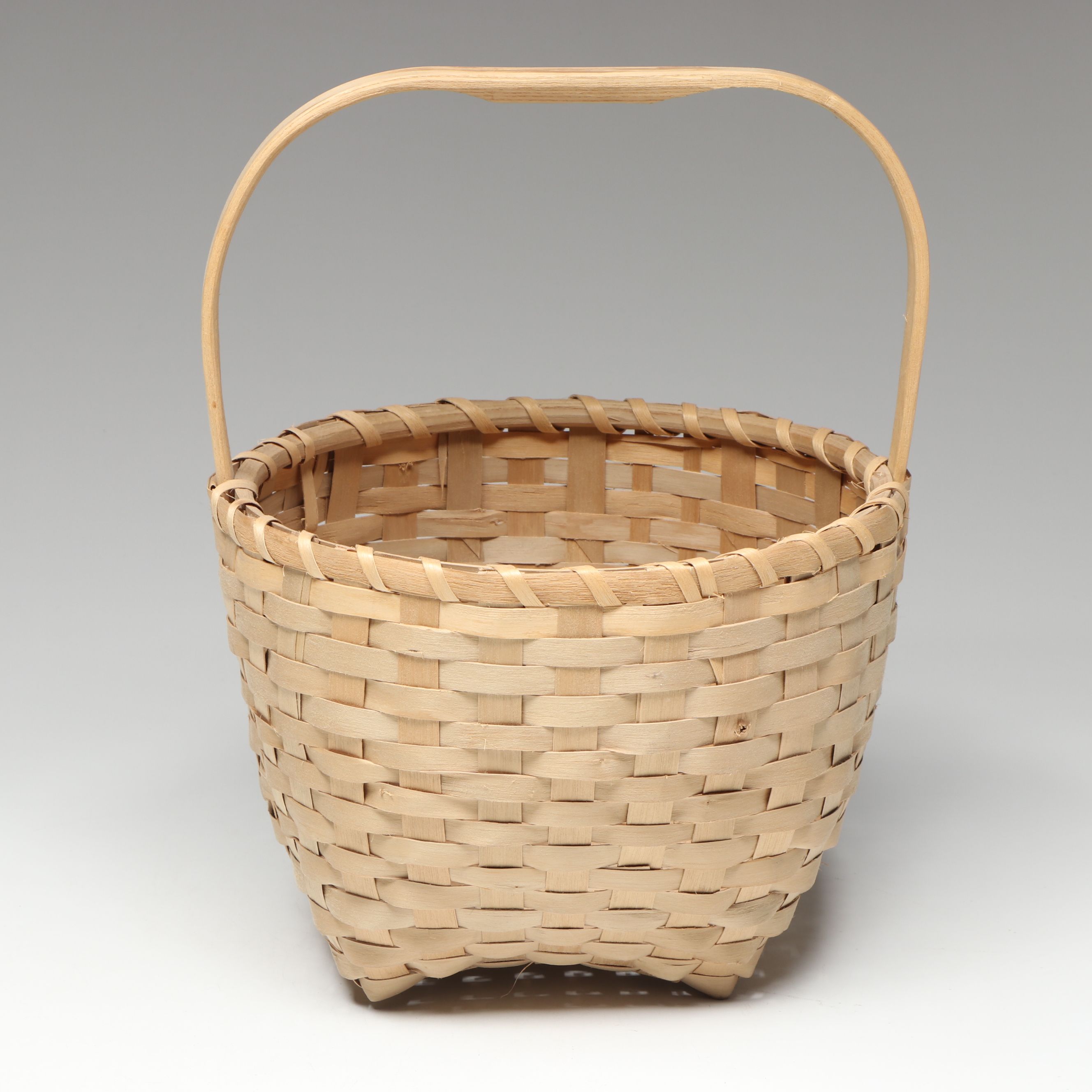 Mi'kmaq Artisan Crafted Black Ash Potato and Peck Baskets