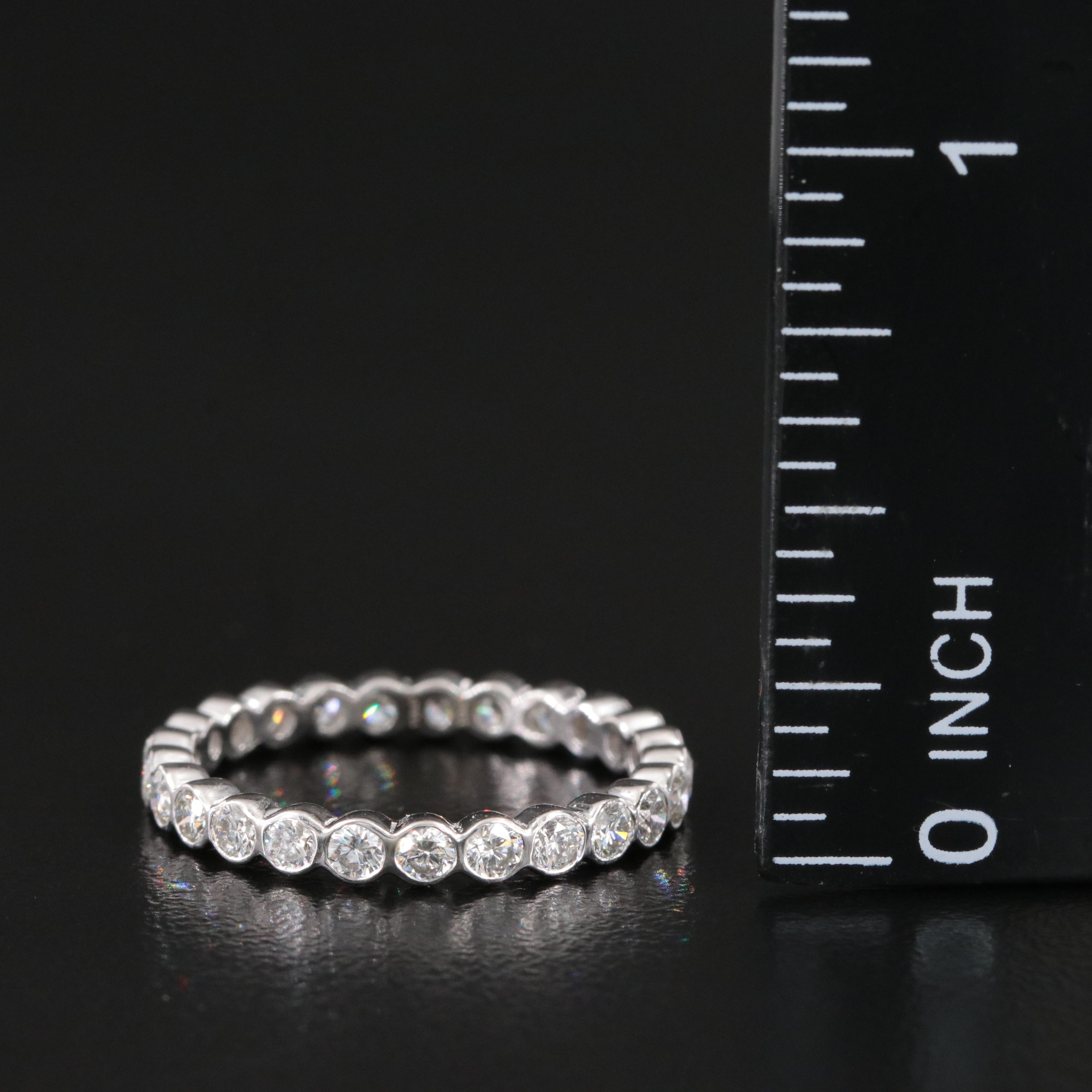 Platinum 1.06 CTW Diamond Eternity Band