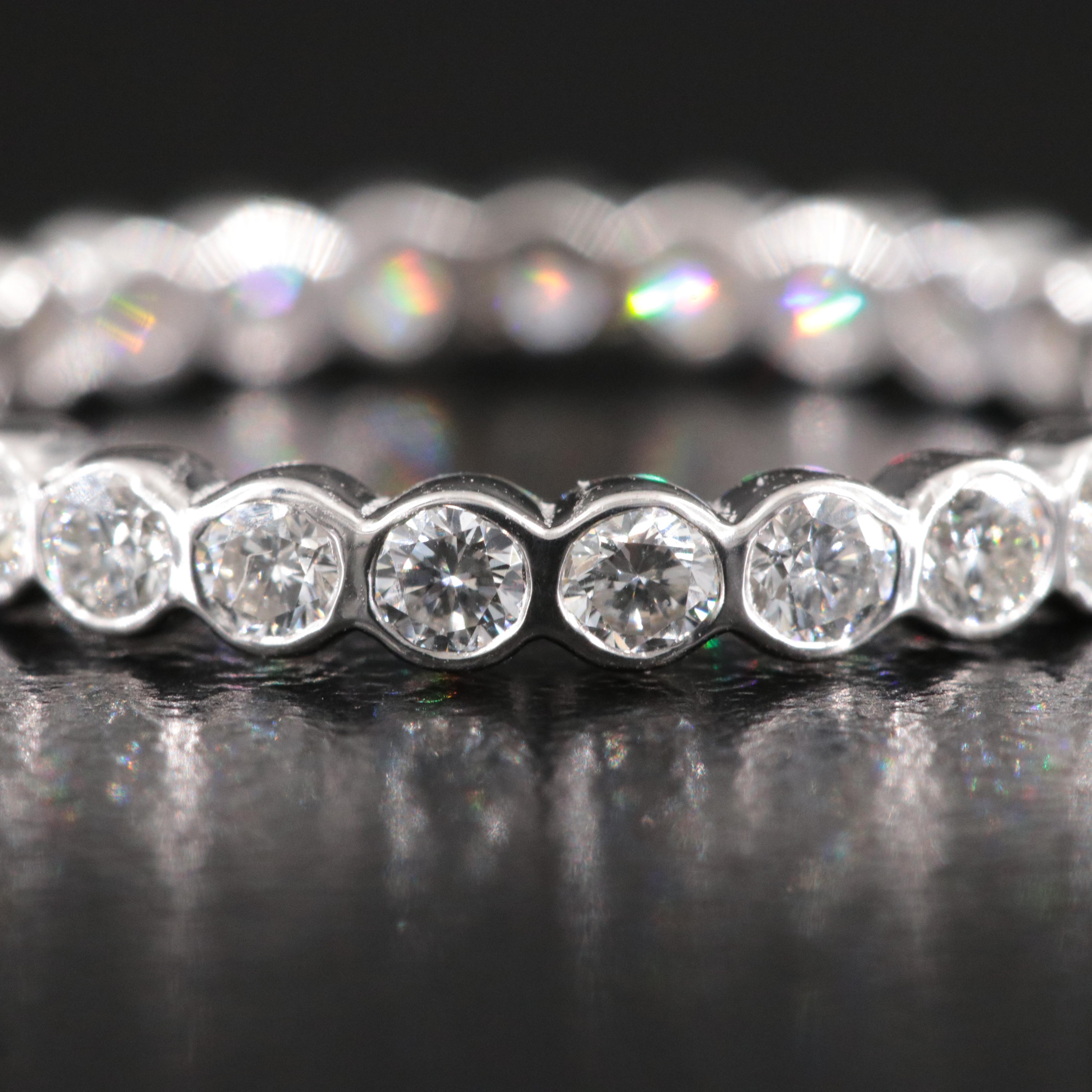 Platinum 1.06 CTW Diamond Eternity Band