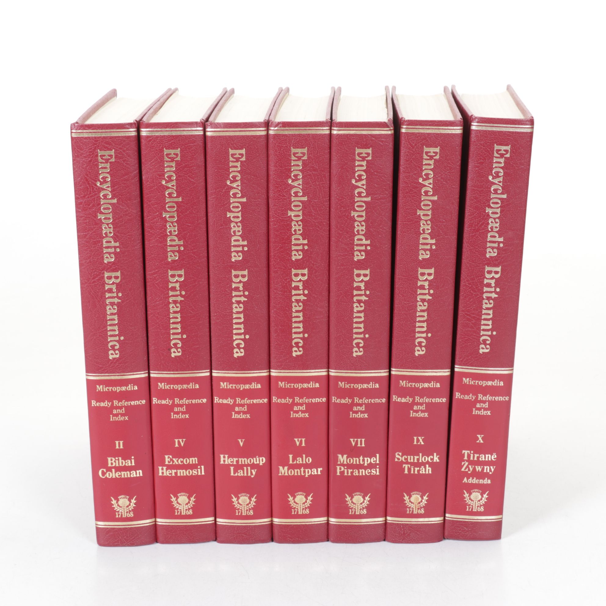 Encyclopædia Britannica 15th Ed. "Micropædia: Ready Reference and Index", 1979