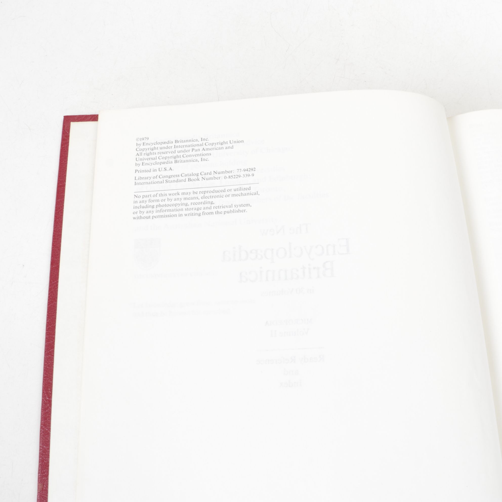 Encyclopædia Britannica 15th Ed. "Micropædia: Ready Reference and Index", 1979