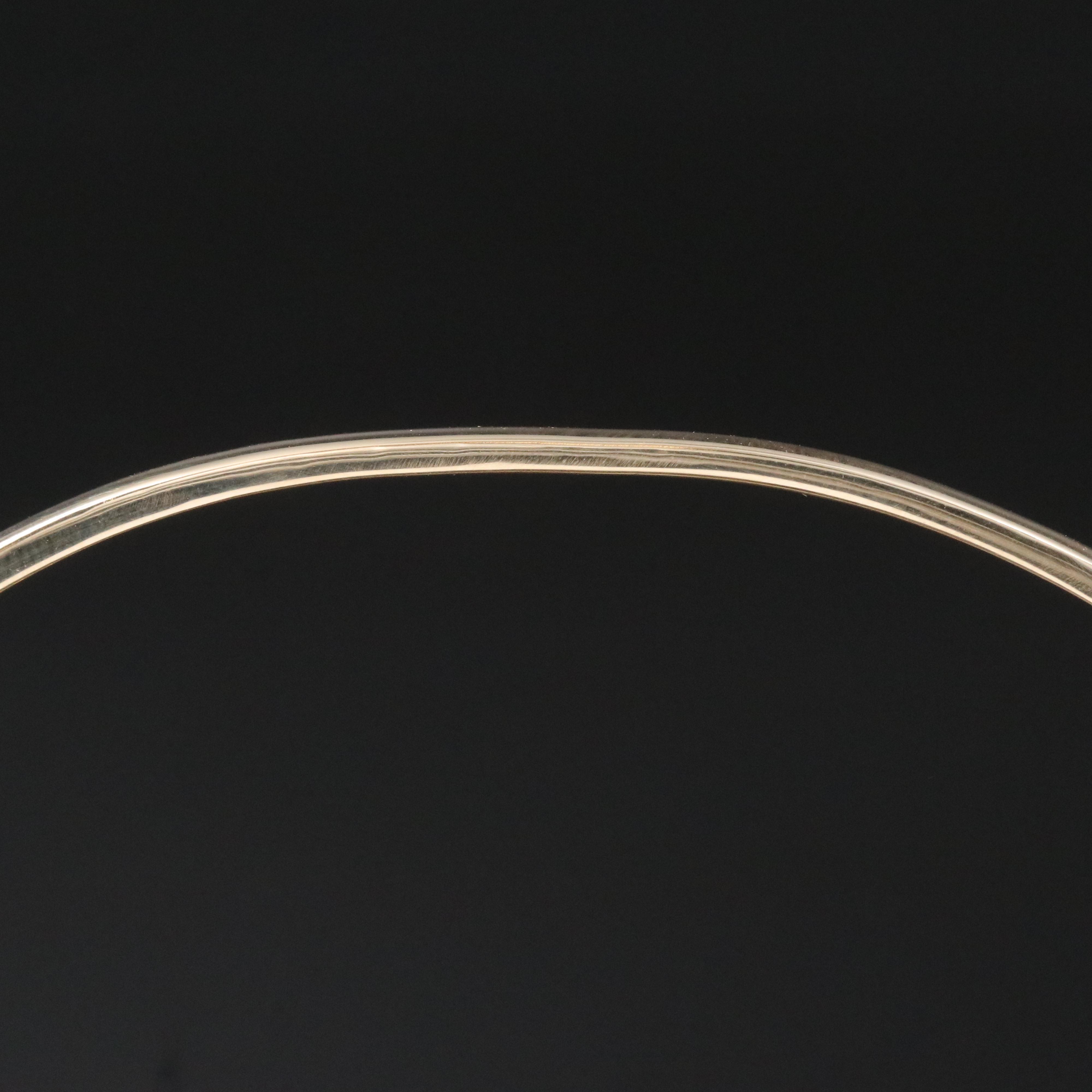 14K 1.08 CTW Diamond Hinged Bangle