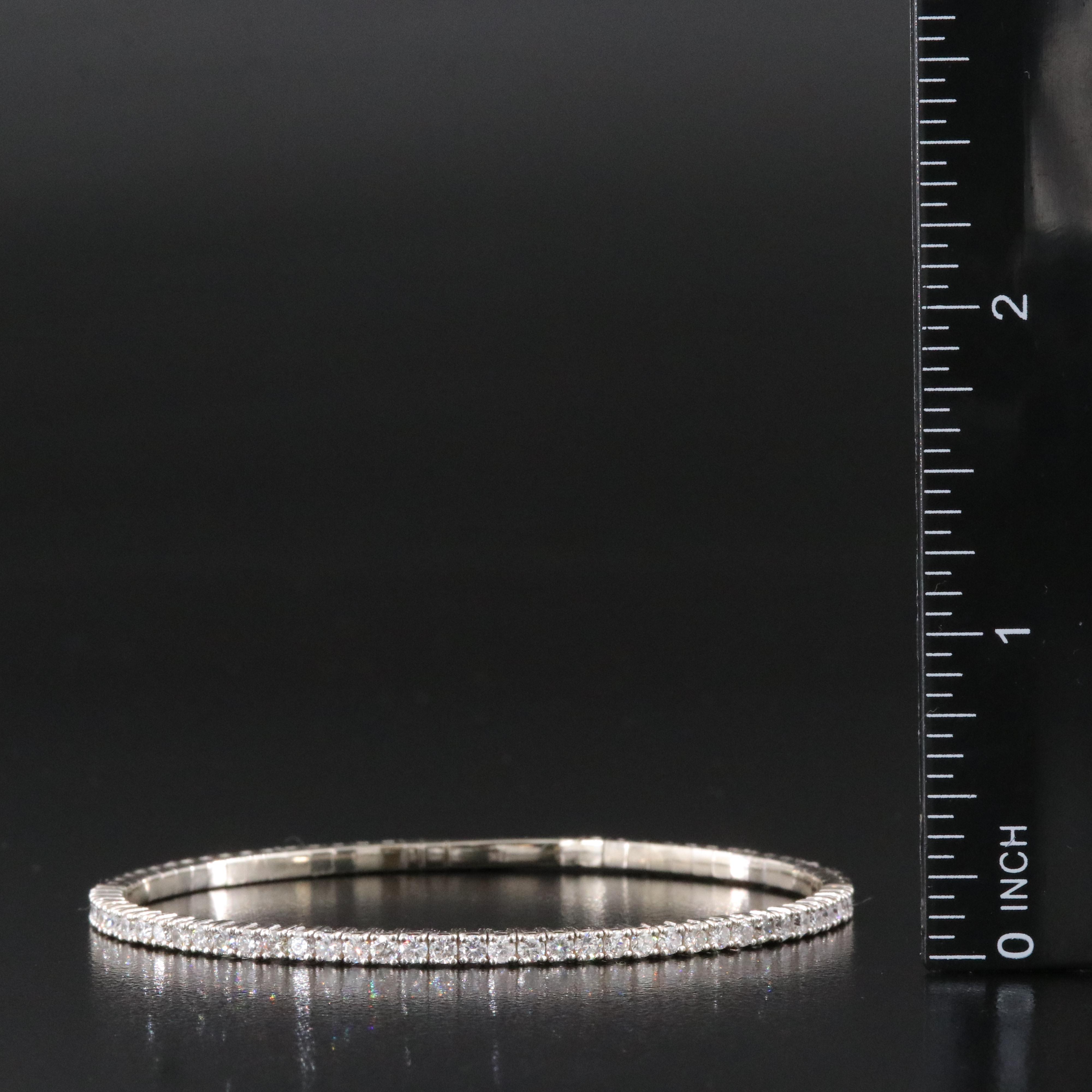 14K 1.67 CTW Diamond Flexible Bangle Bracelet