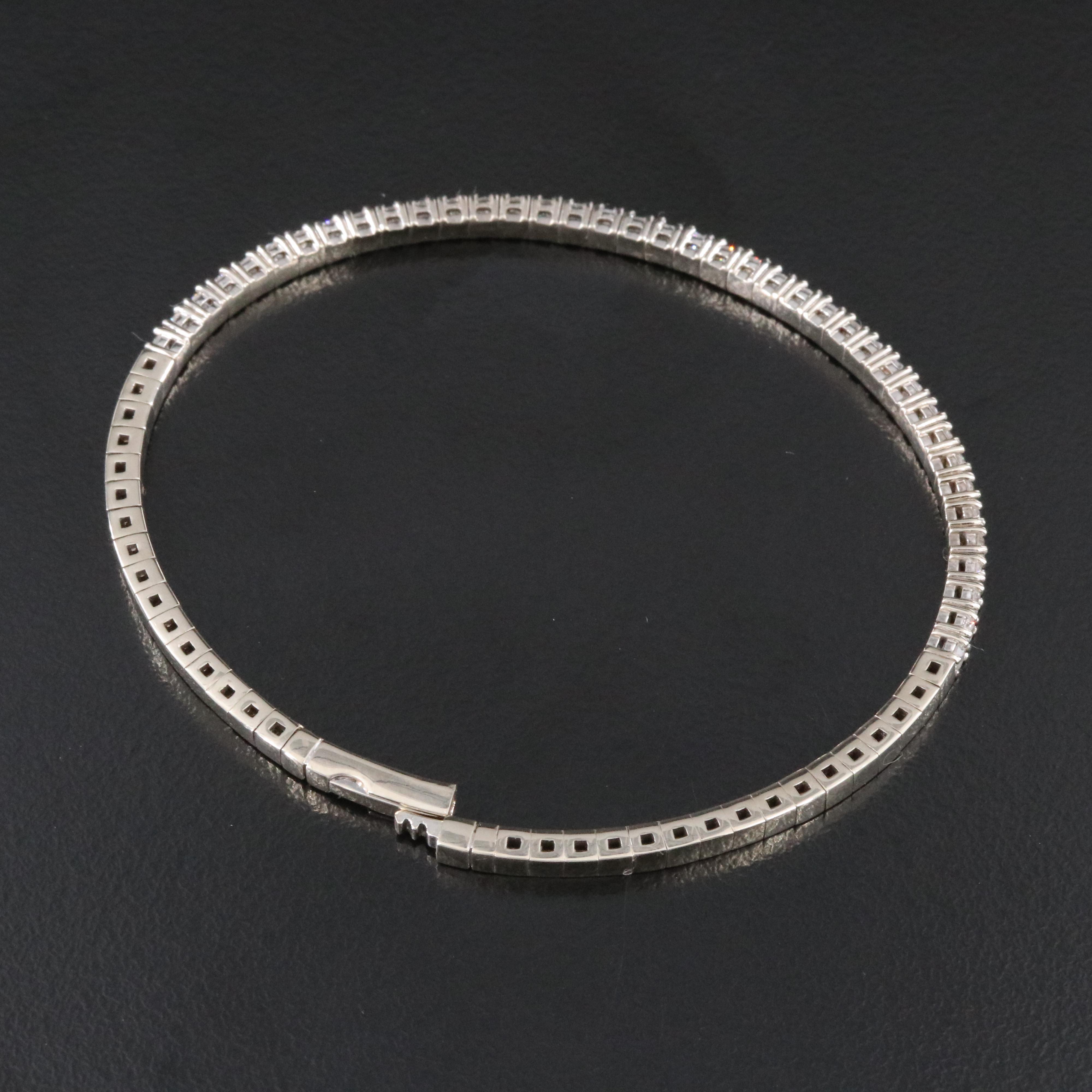 14K 1.67 CTW Diamond Flexible Bangle Bracelet