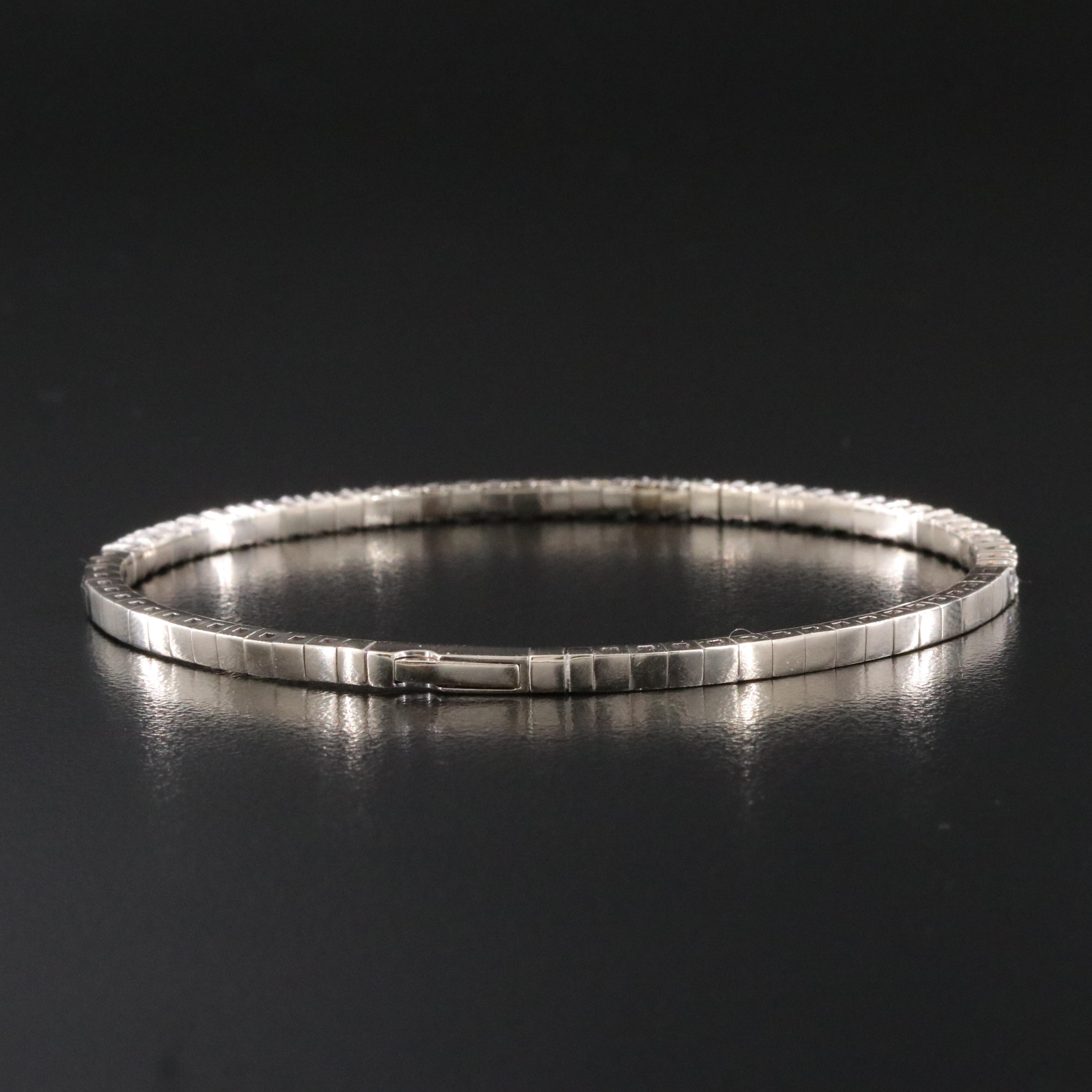 14K 1.67 CTW Diamond Flexible Bangle Bracelet