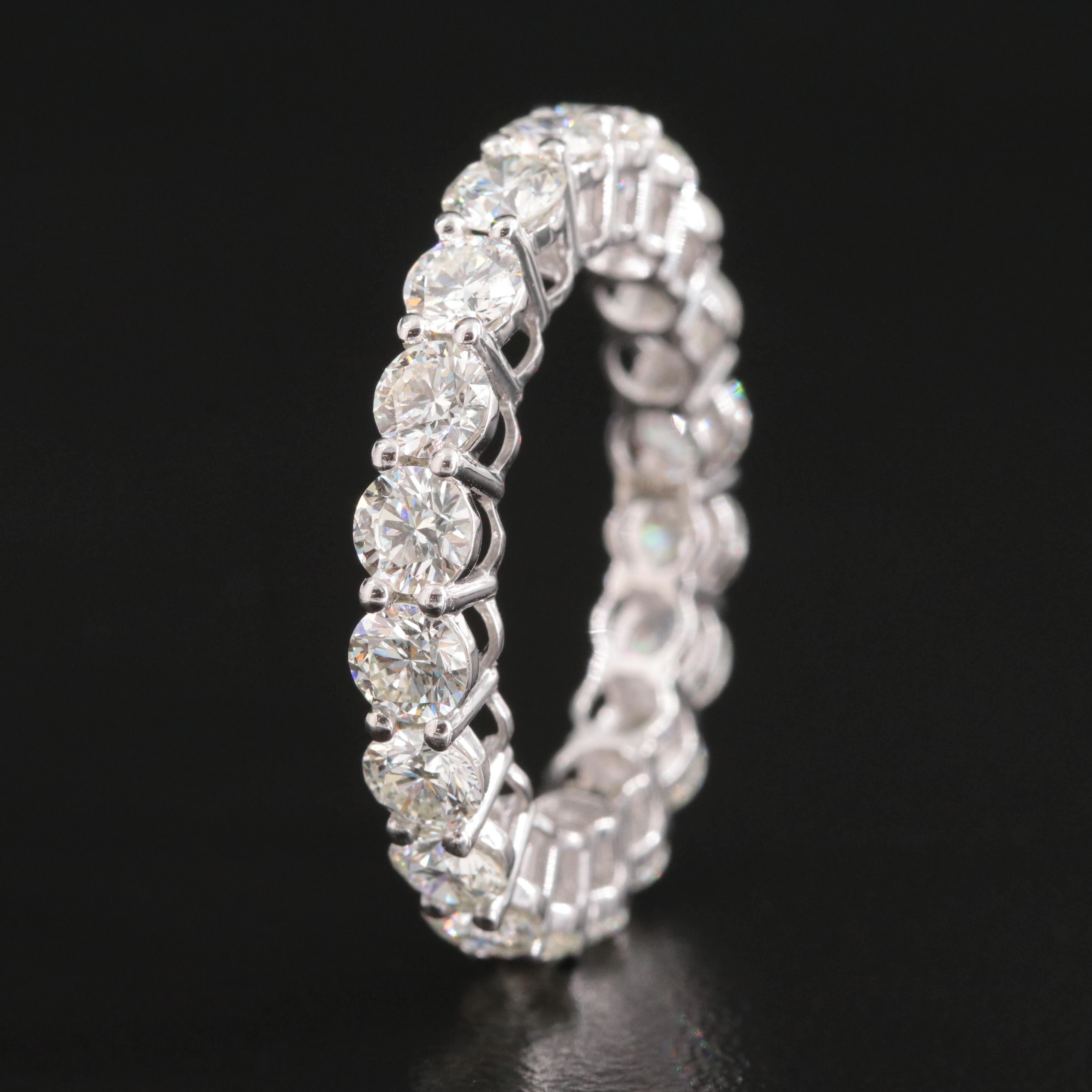 Platinum 3.46 CTW Diamond Eternity Band