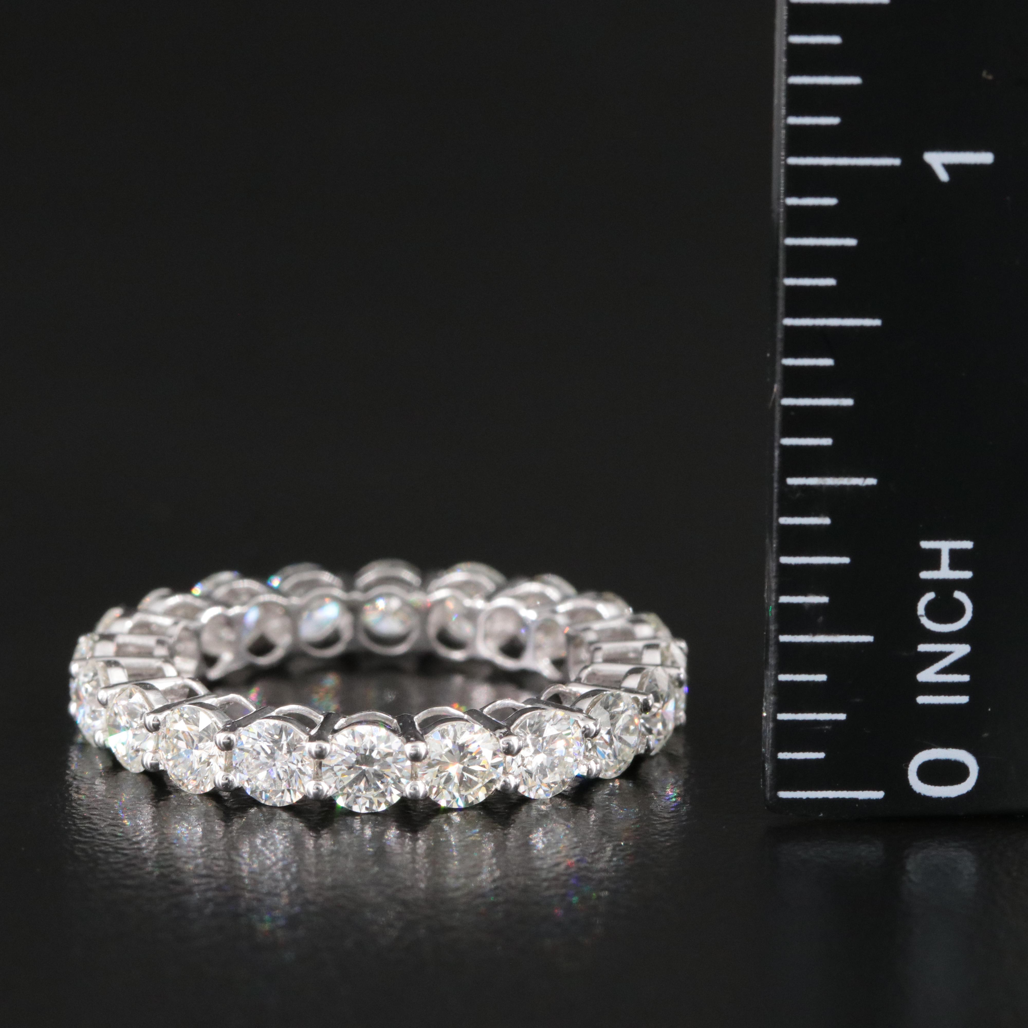 Platinum 3.46 CTW Diamond Eternity Band