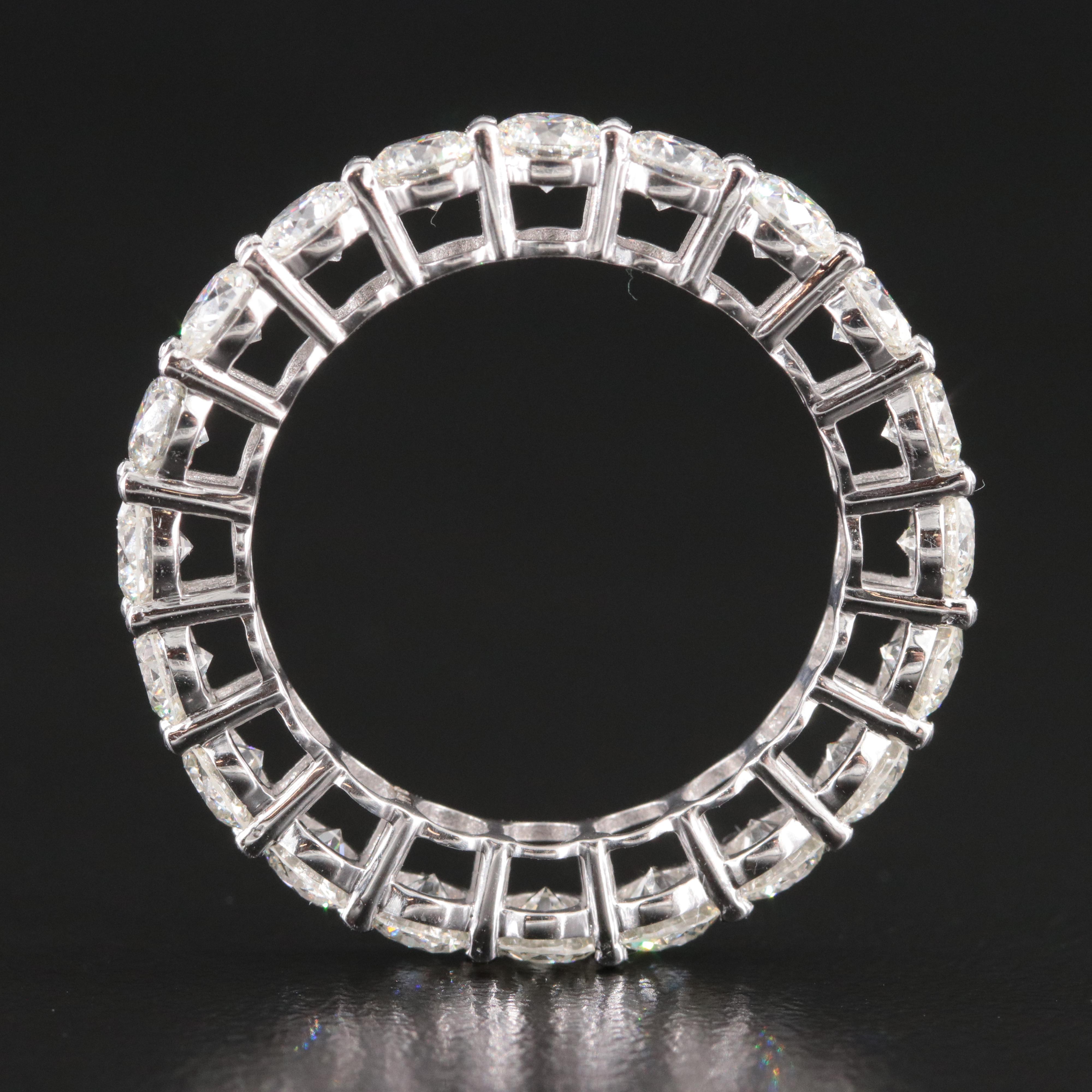 Platinum 3.46 CTW Diamond Eternity Band