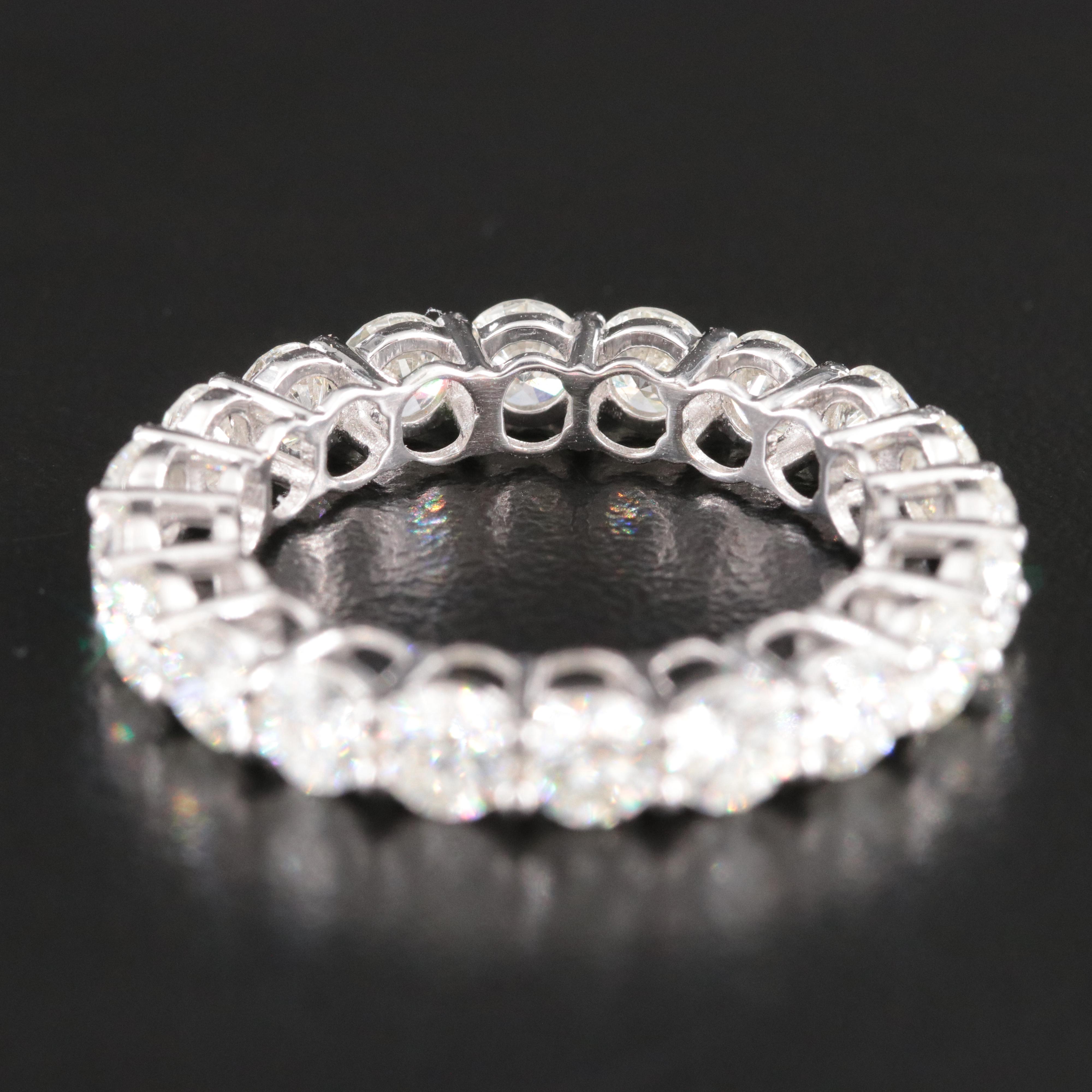 Platinum 3.46 CTW Diamond Eternity Band