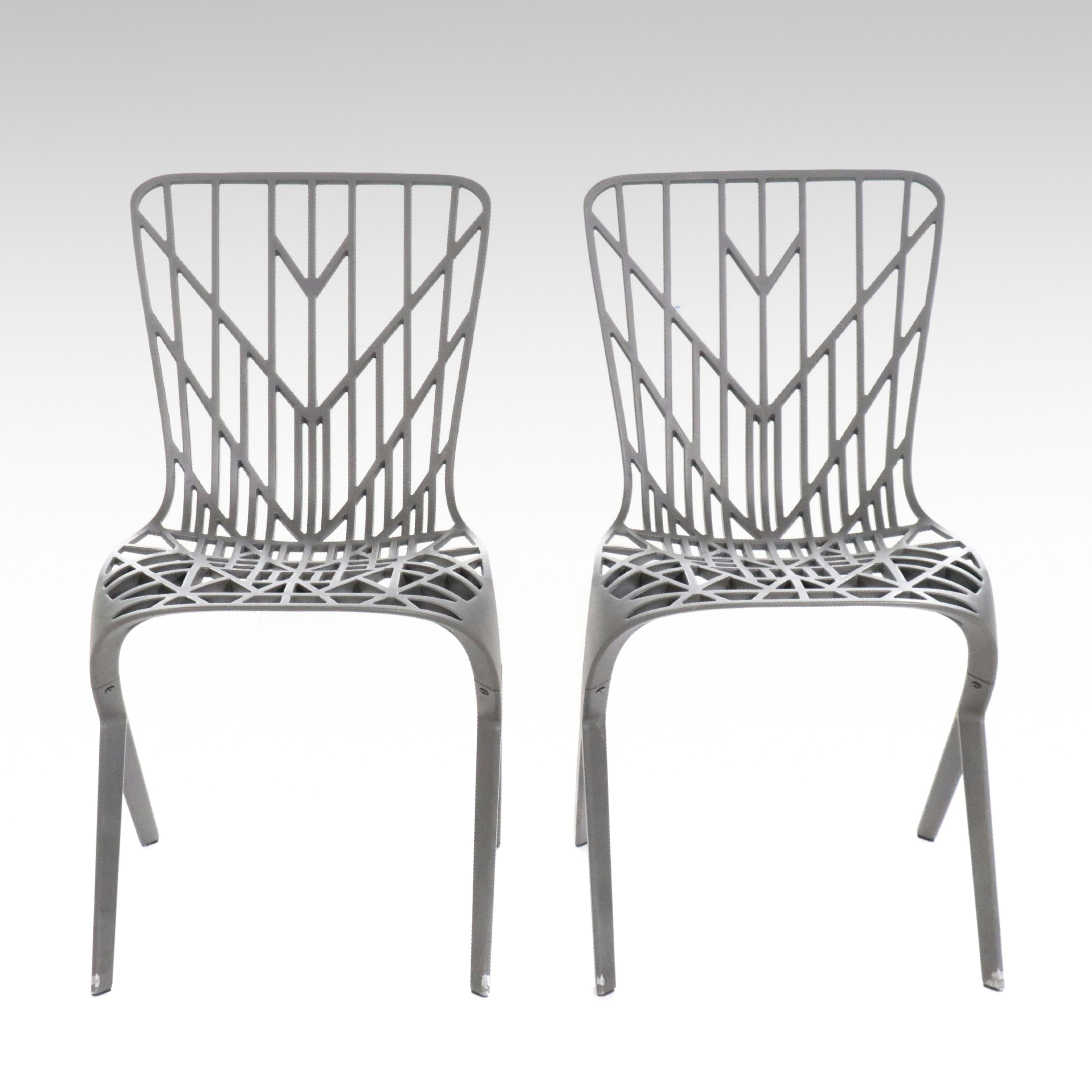 KnollStudio Cast Aluminum Washington Skeleton Chairs