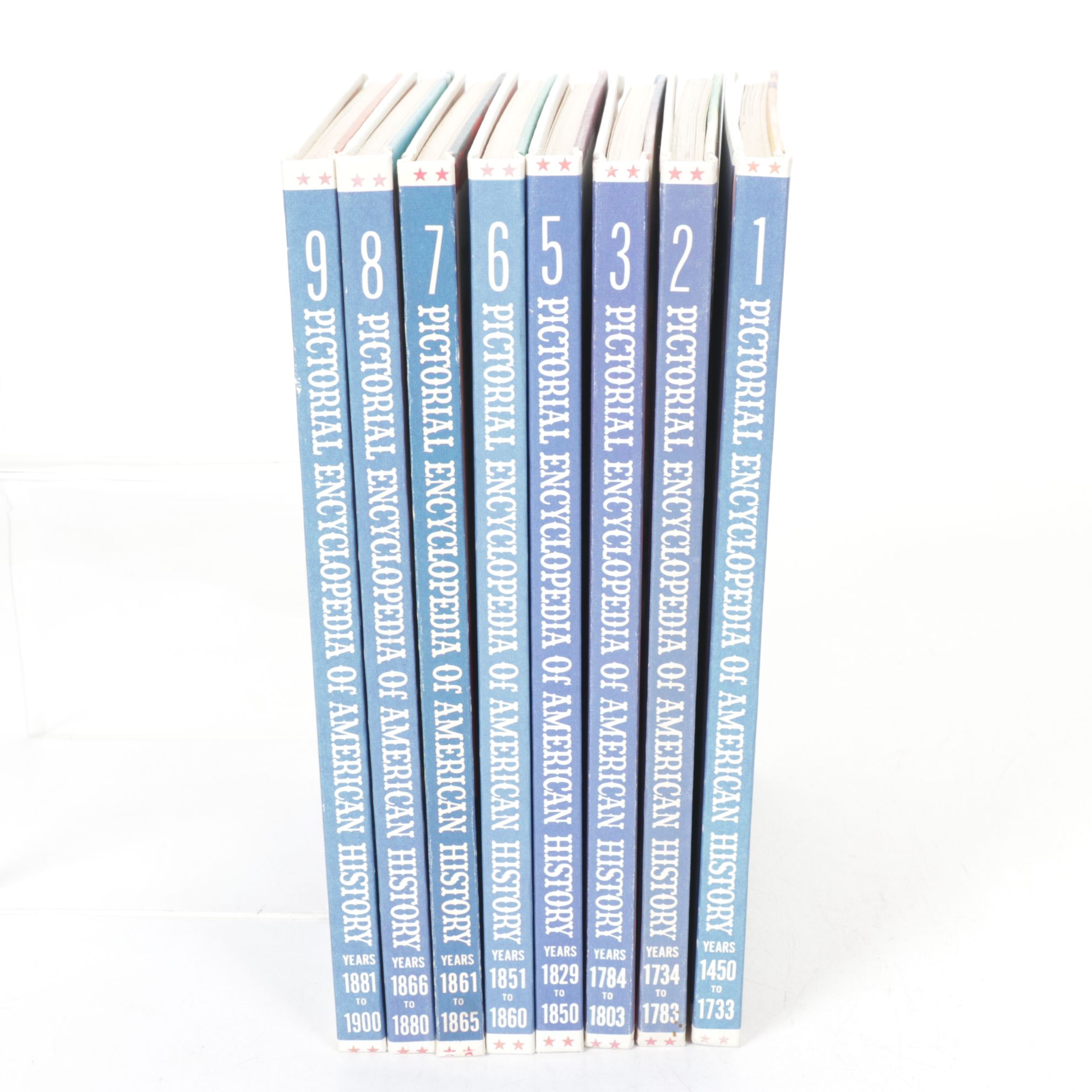 "Pictorial Encyclopedia of American History" Nine-Volume Set, 1962 - 1968