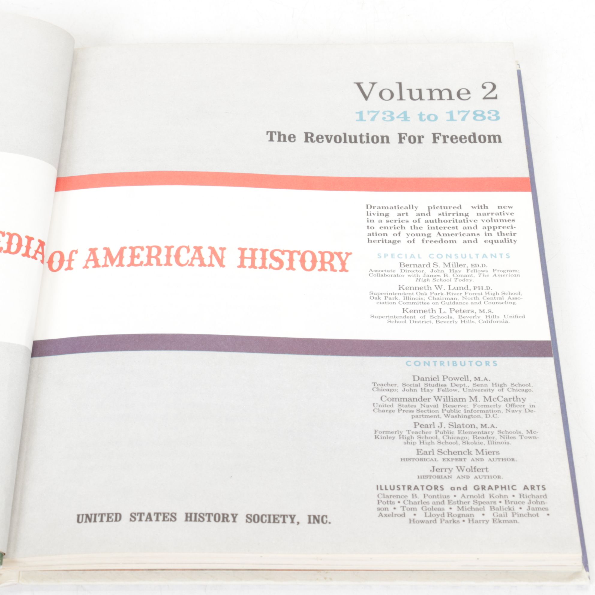 "Pictorial Encyclopedia of American History" Nine-Volume Set, 1962 - 1968