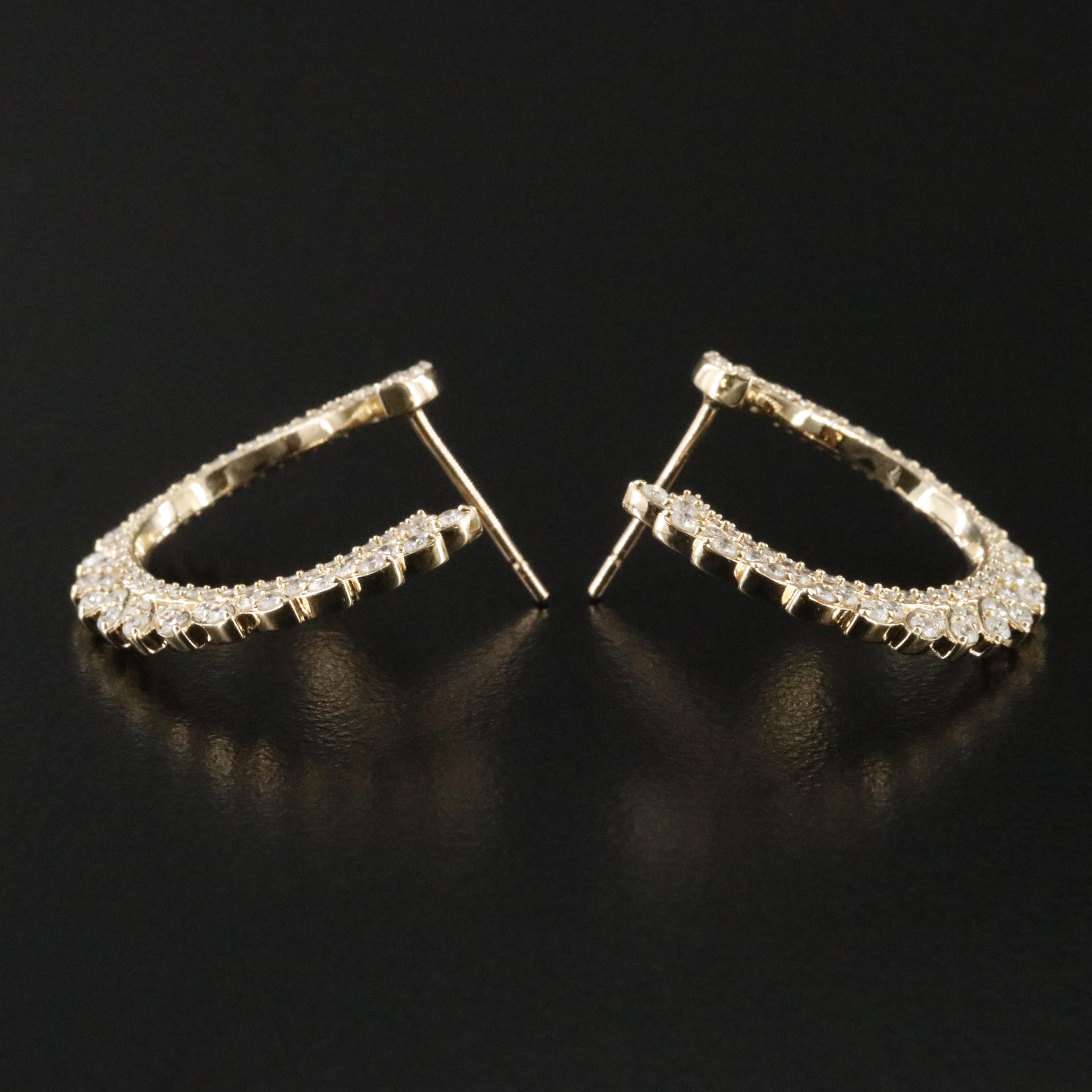 14K 1.00 CTW Diamond Earrings