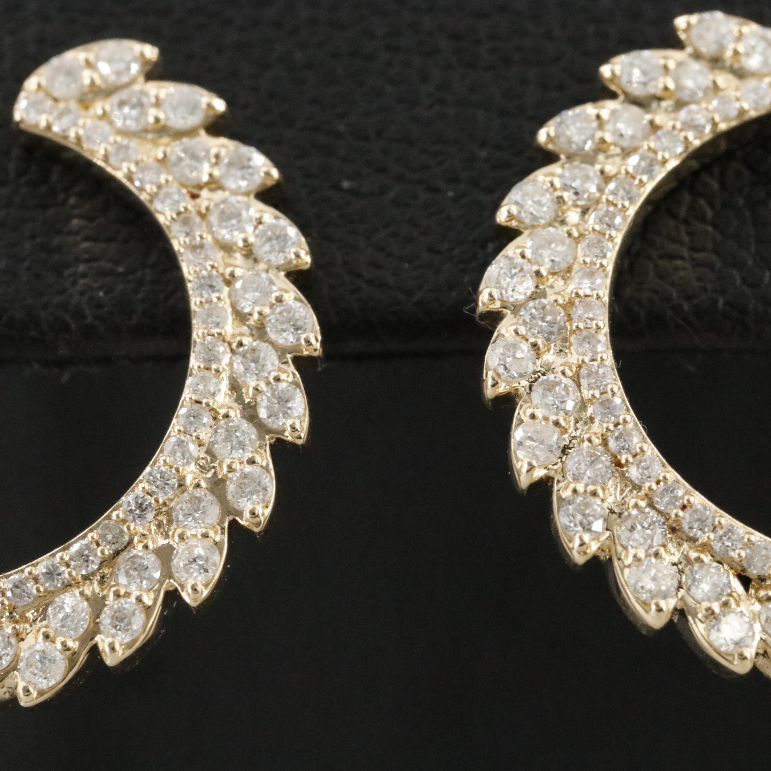 14K 1.00 CTW Diamond Earrings