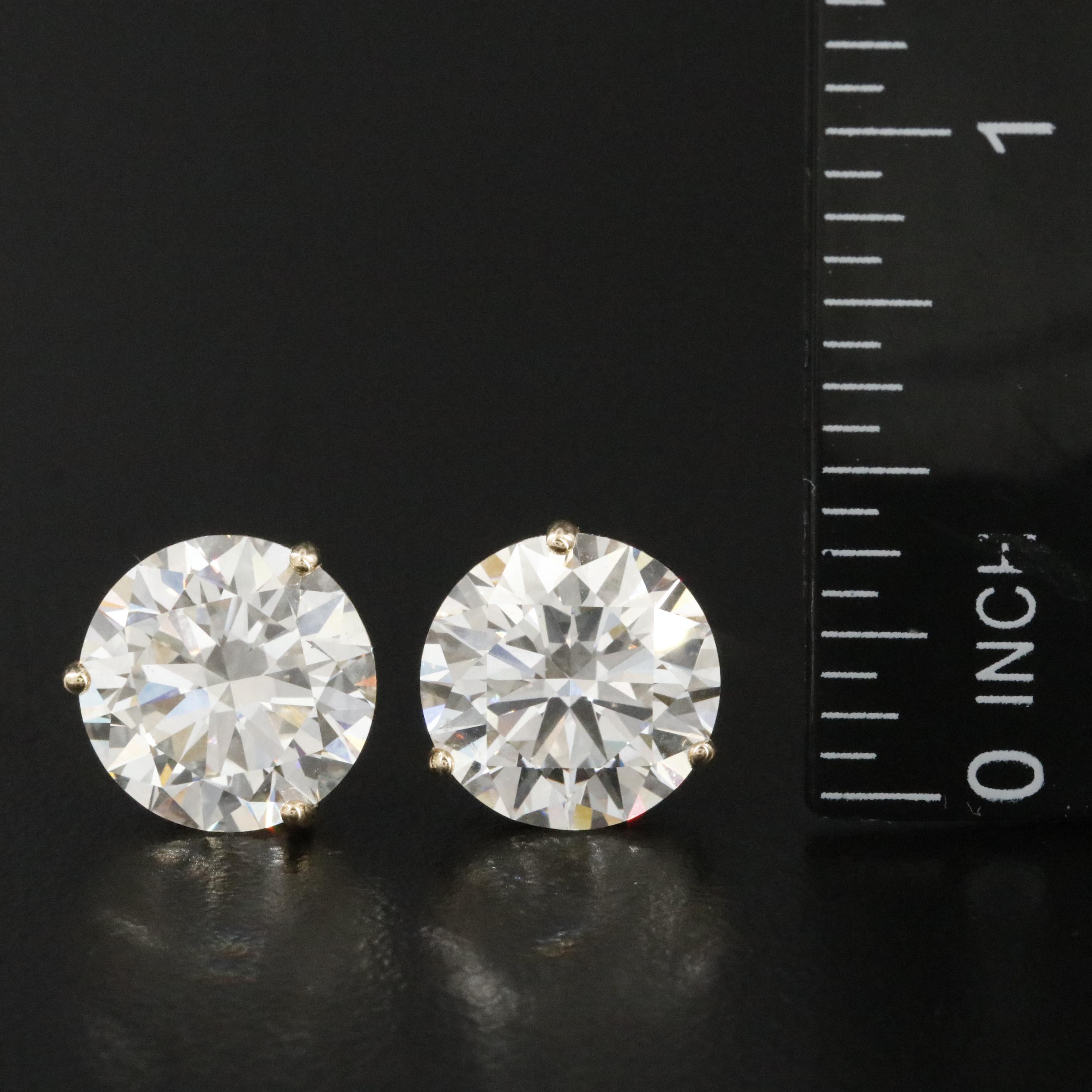 14K 10.00 CTW Lab Grown Diamond Stud Earrings