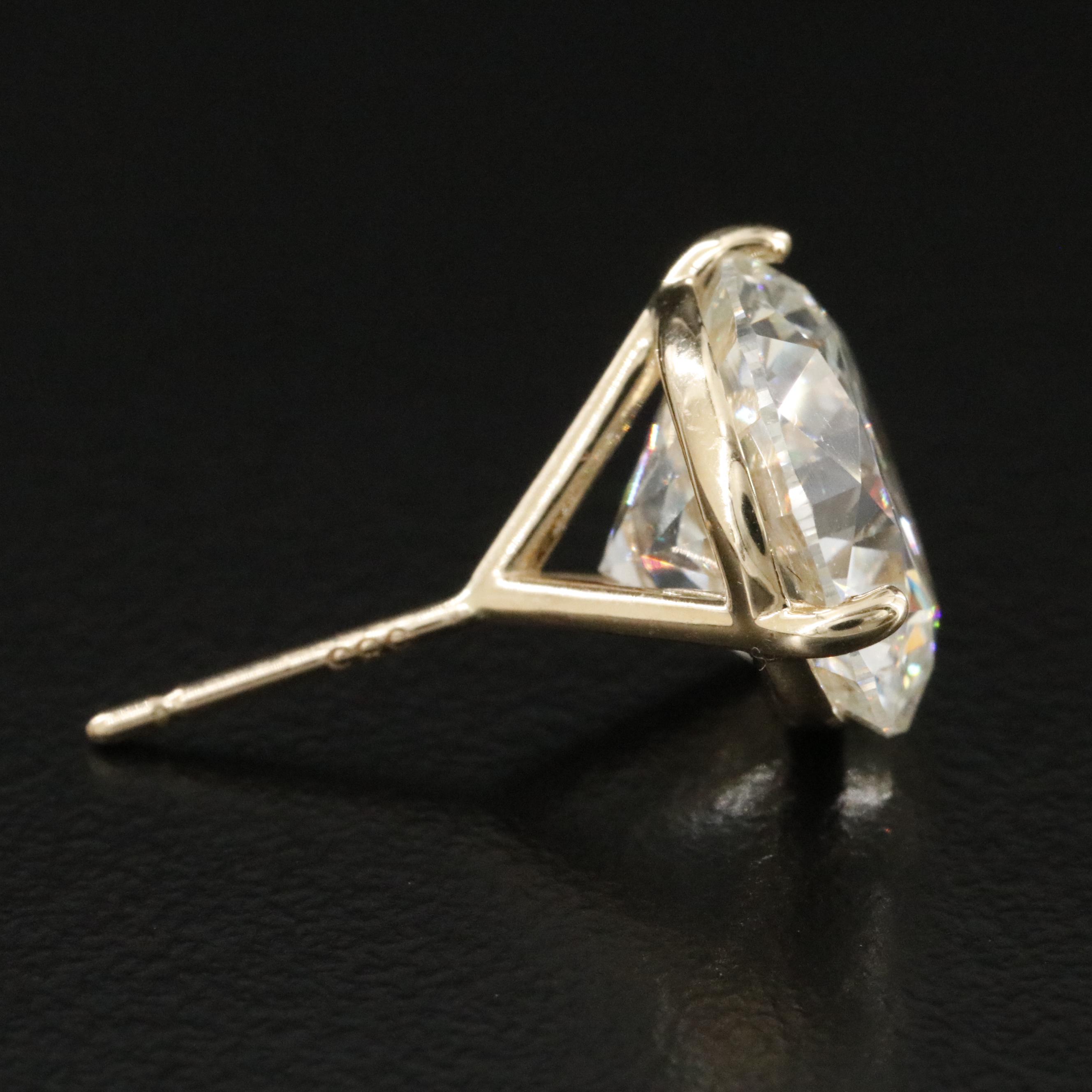 14K 10.00 CTW Lab Grown Diamond Stud Earrings