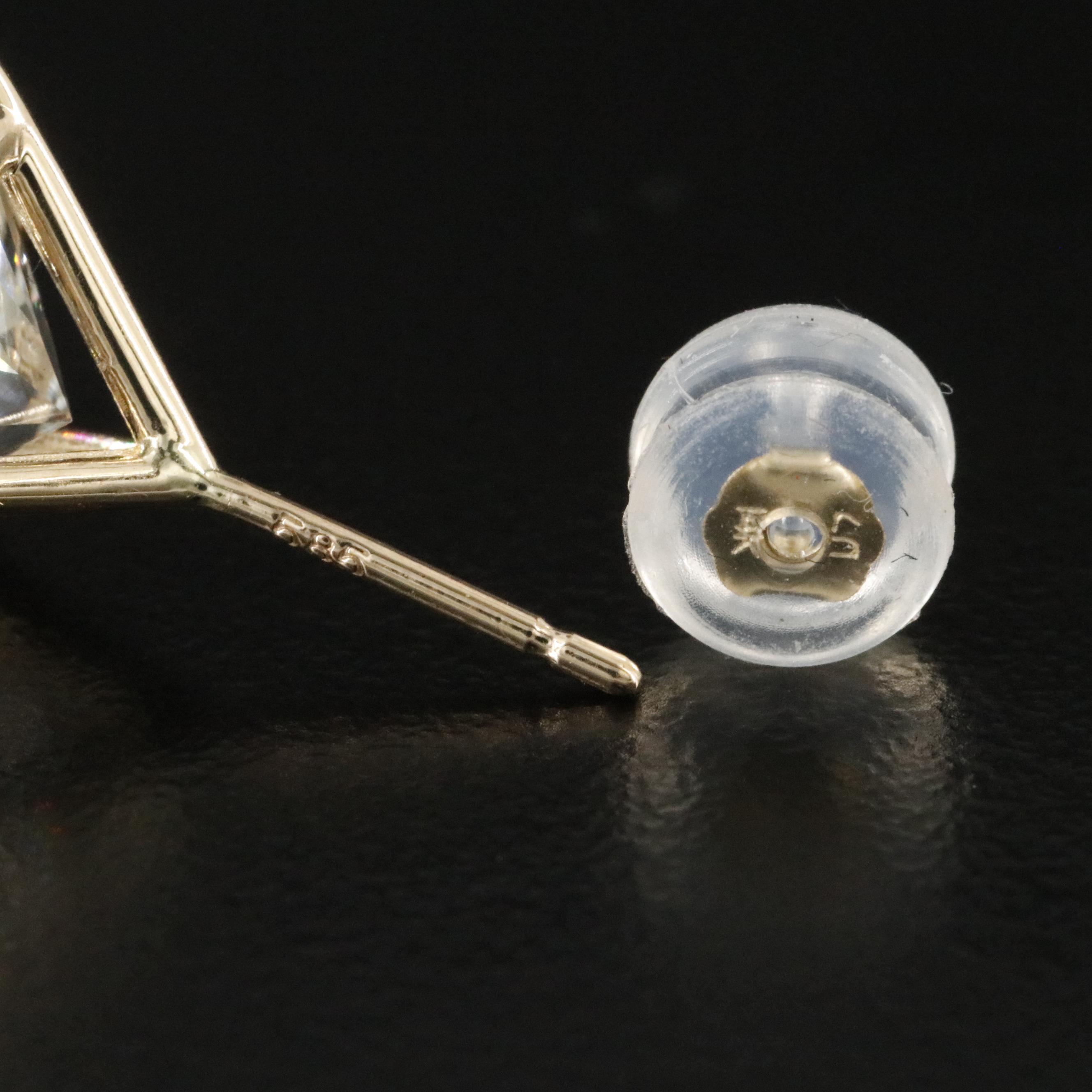 14K 10.00 CTW Lab Grown Diamond Stud Earrings