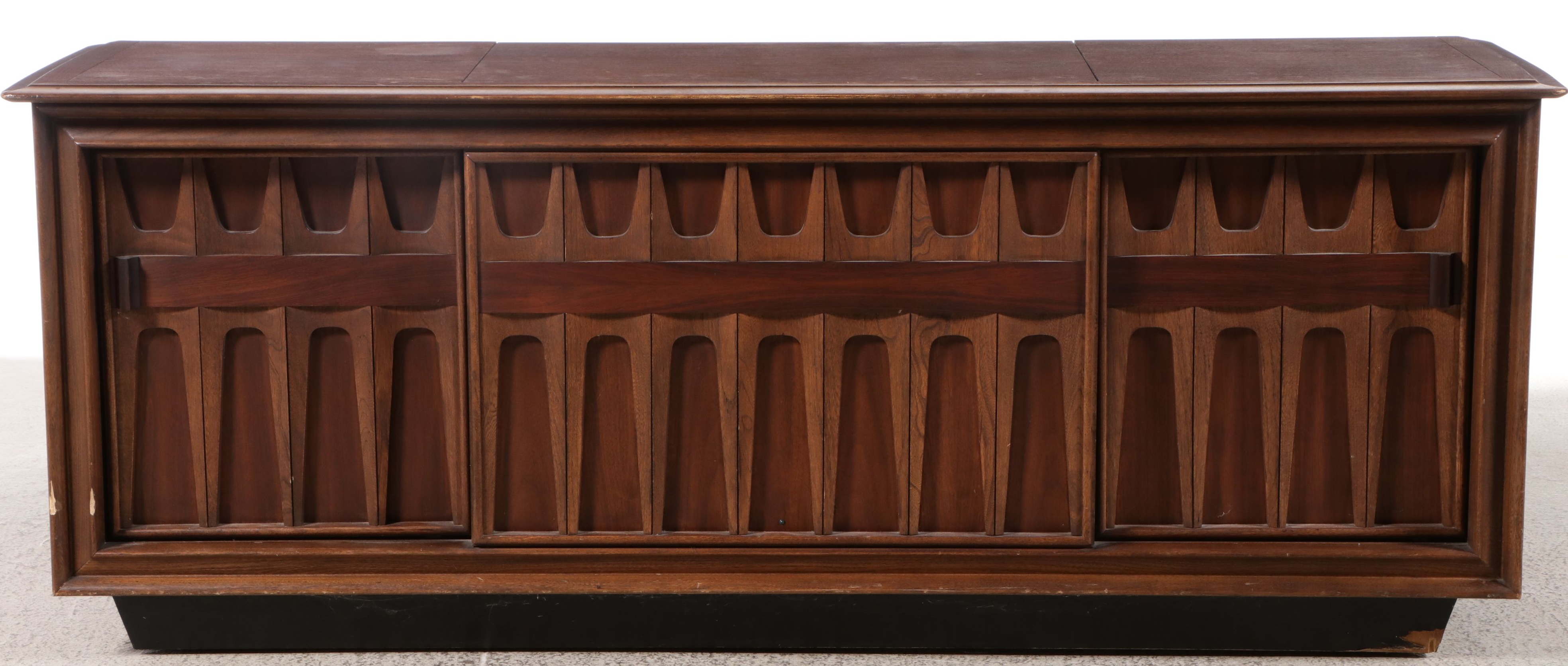 Mid Century Modern RCA Victor-Victrola Walnut Record Player Cabinet