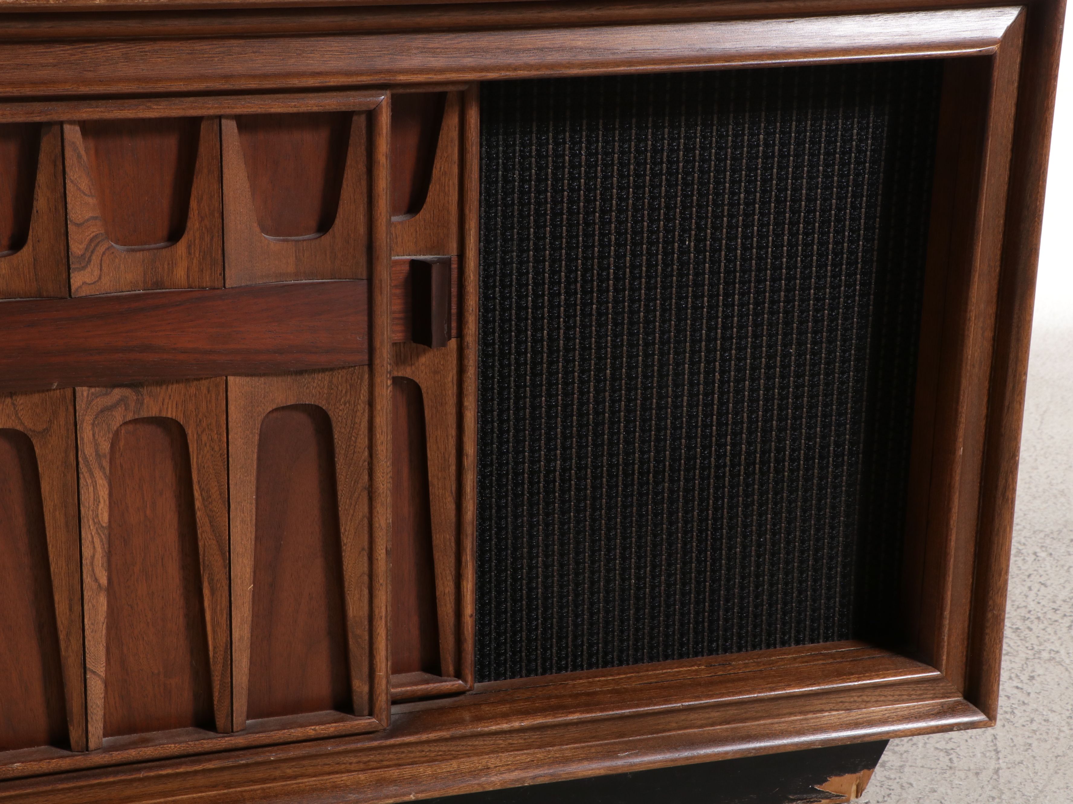 Mid Century Modern RCA Victor-Victrola Walnut Record Player Cabinet