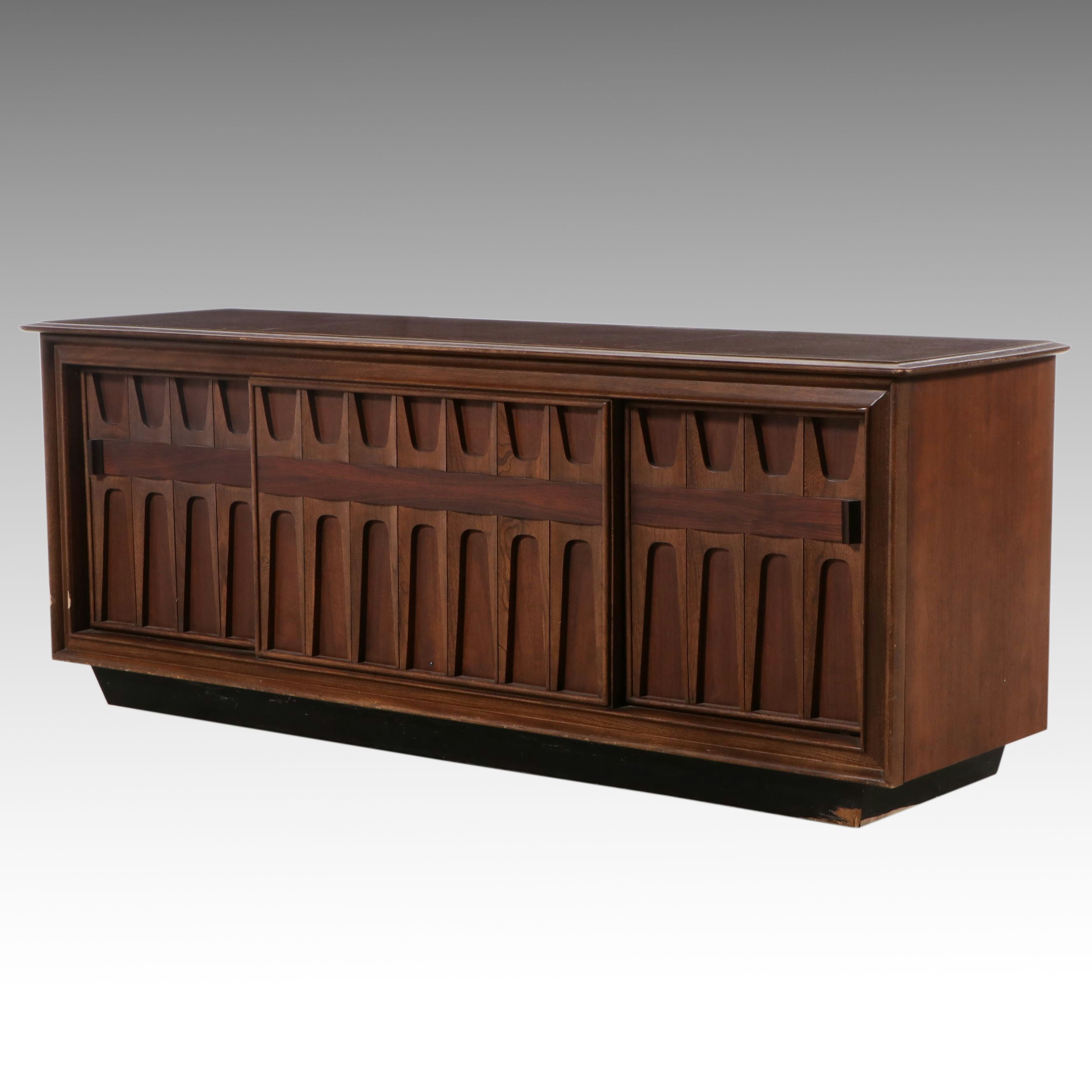 Mid Century Modern RCA Victor-Victrola Walnut Record Player Cabinet