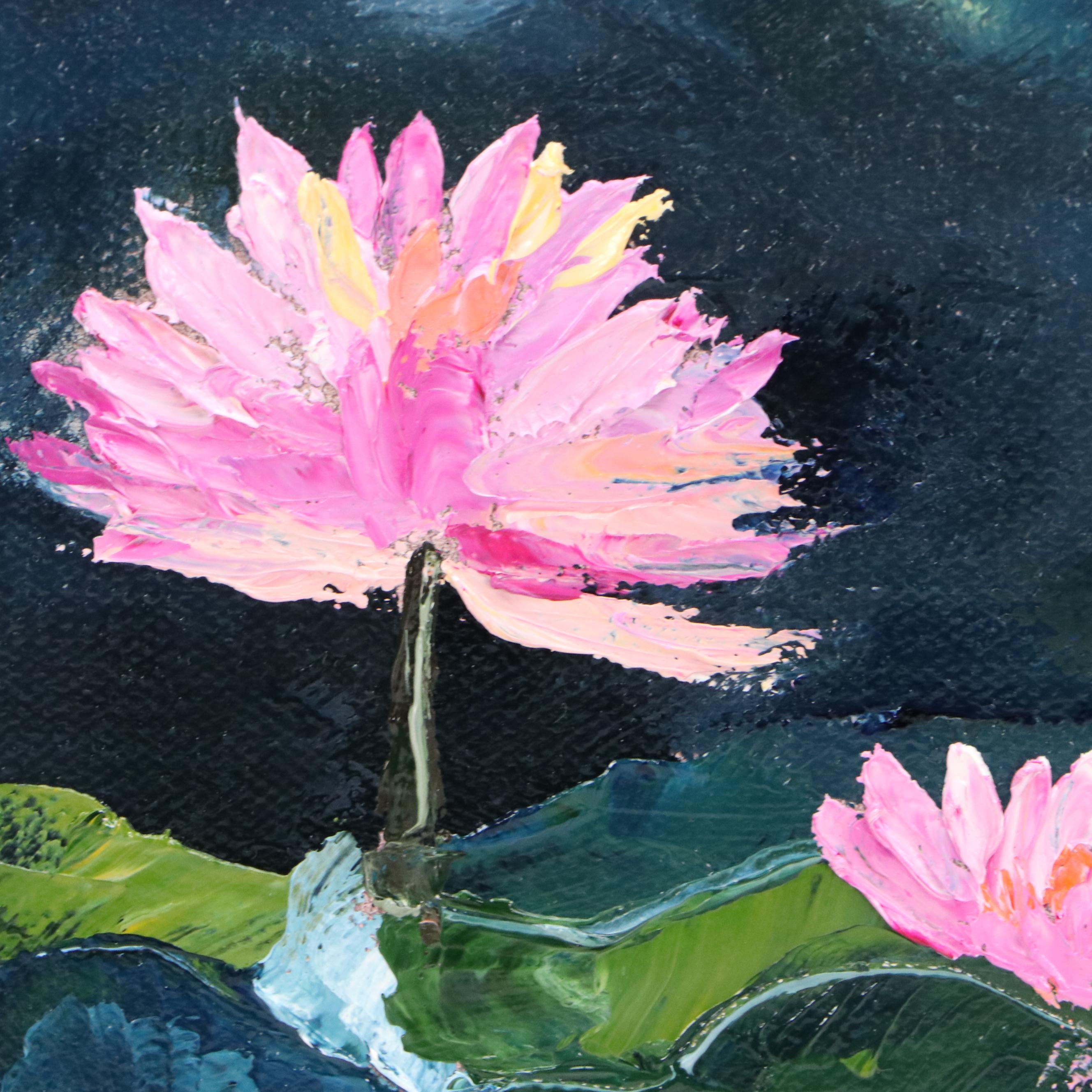 James Baldoumas Oil Painting "Water Lily Reflections," 2025