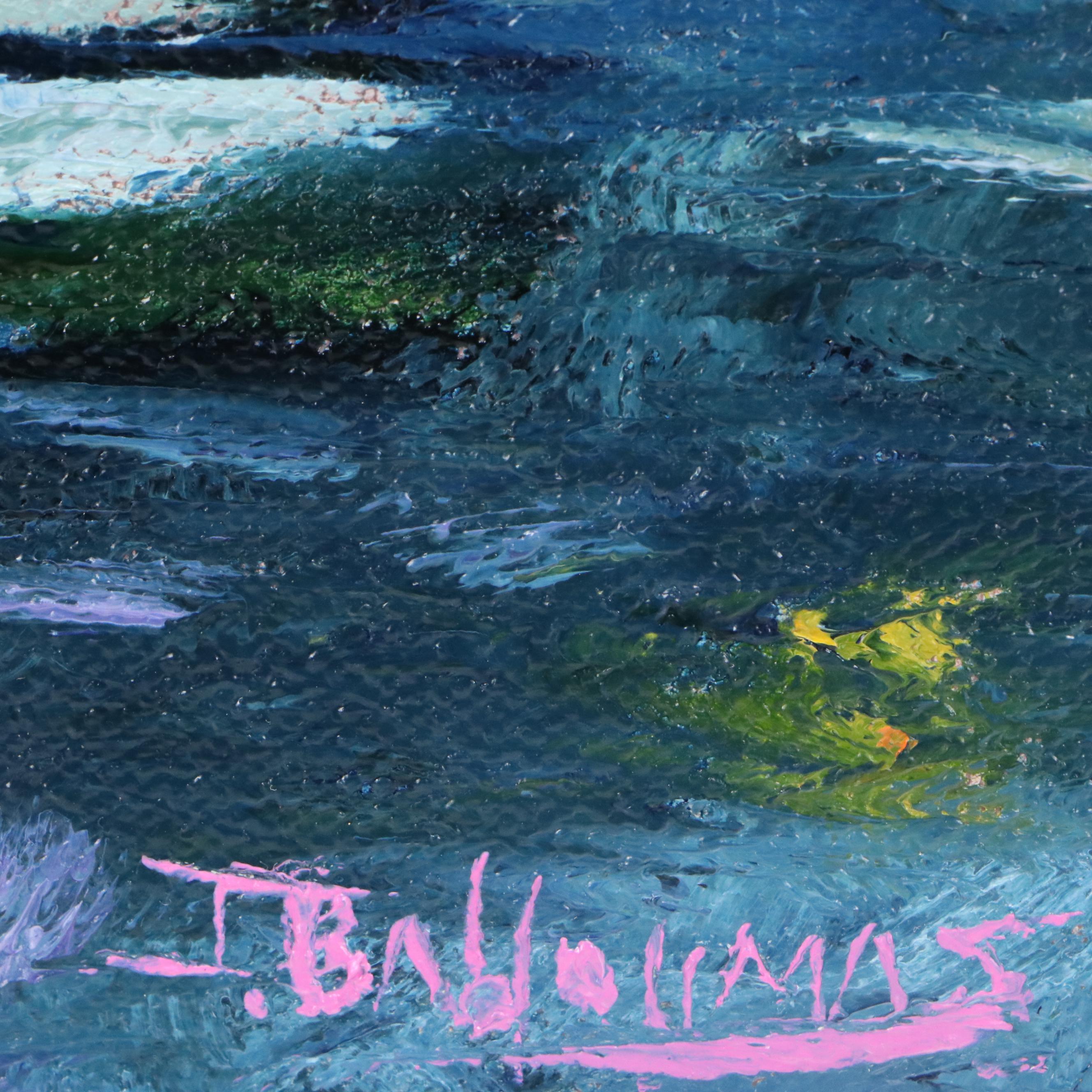 James Baldoumas Oil Painting "Water Lily Reflections," 2025