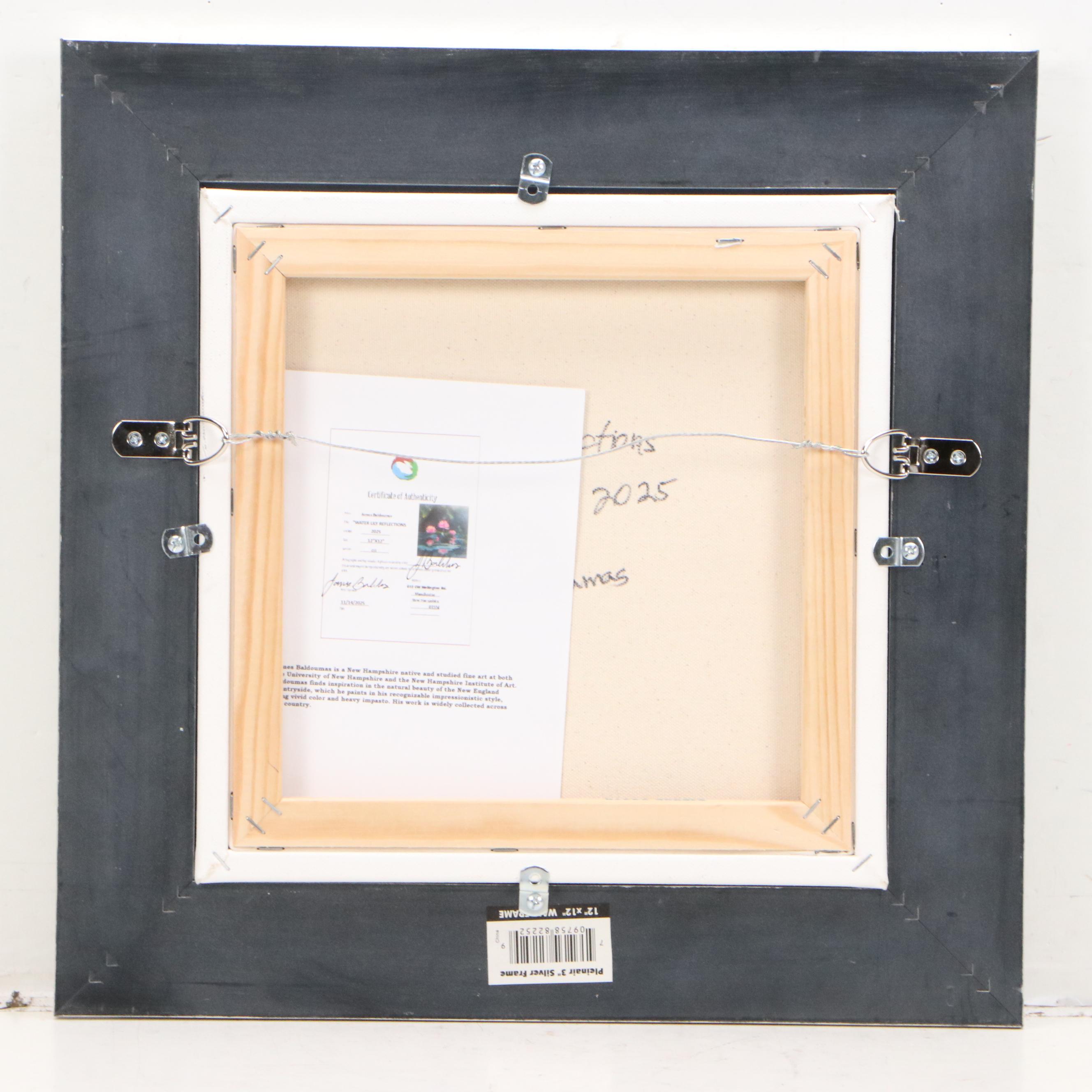 James Baldoumas Oil Painting "Water Lily Reflections," 2025