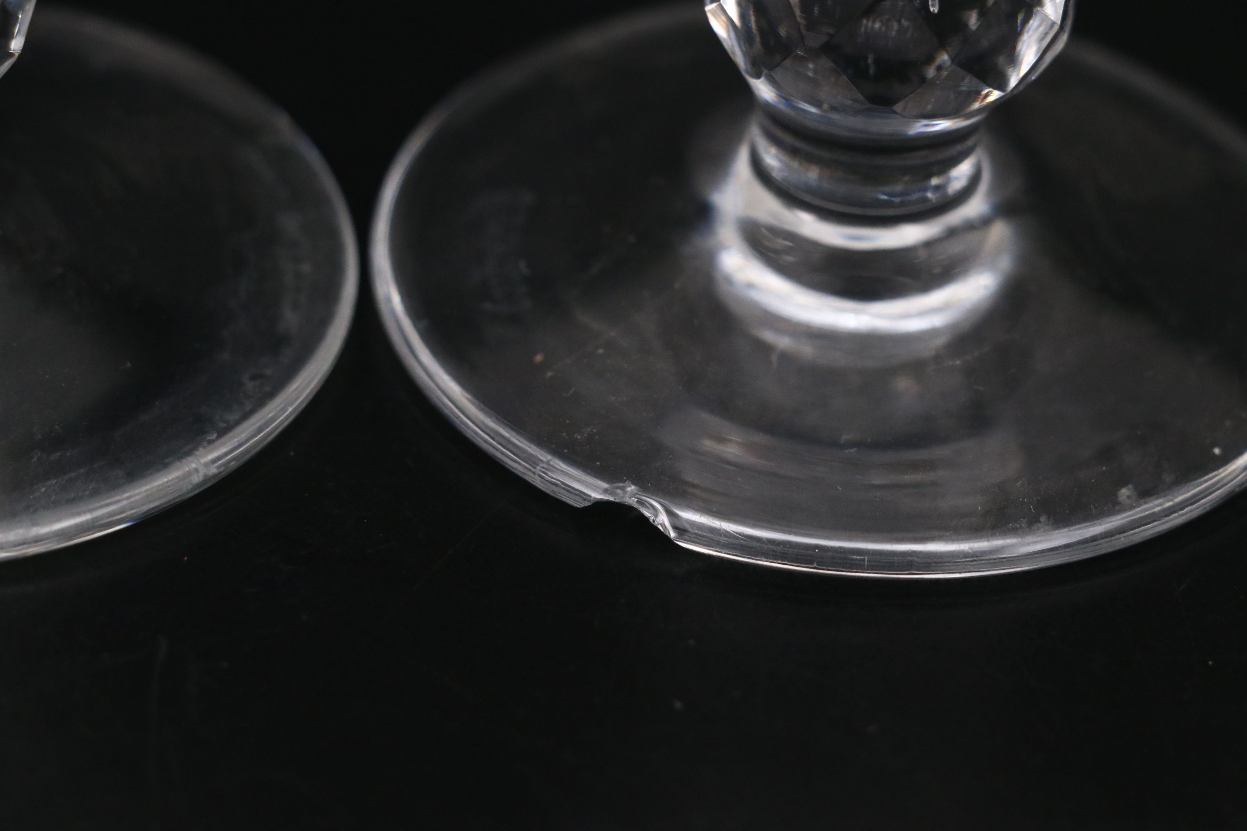 Waterford Crystal "Colleen" Claret Wine Glasses, Mid to Late 20th Century