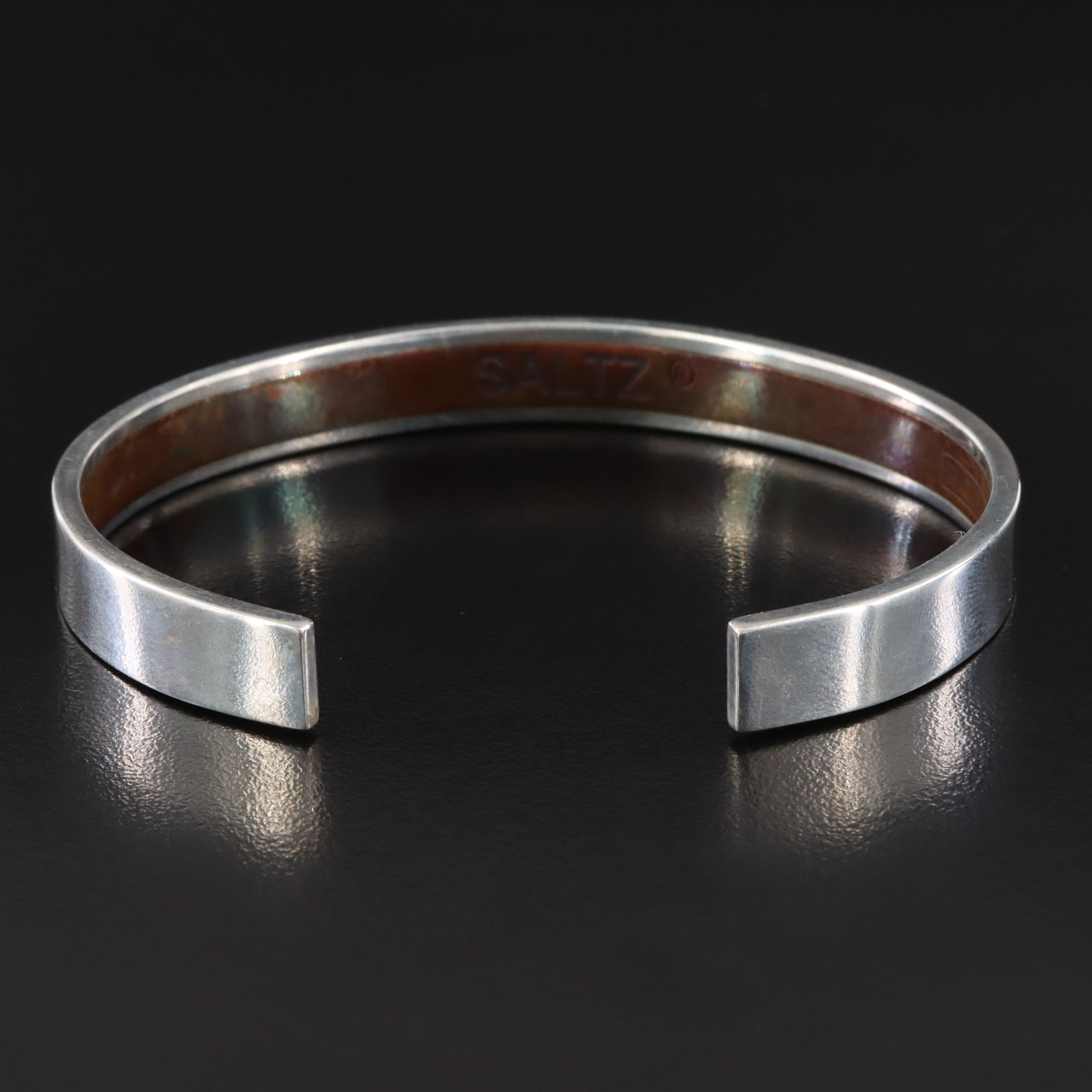 Saltz Sterling and Copper Cuff Bracelet