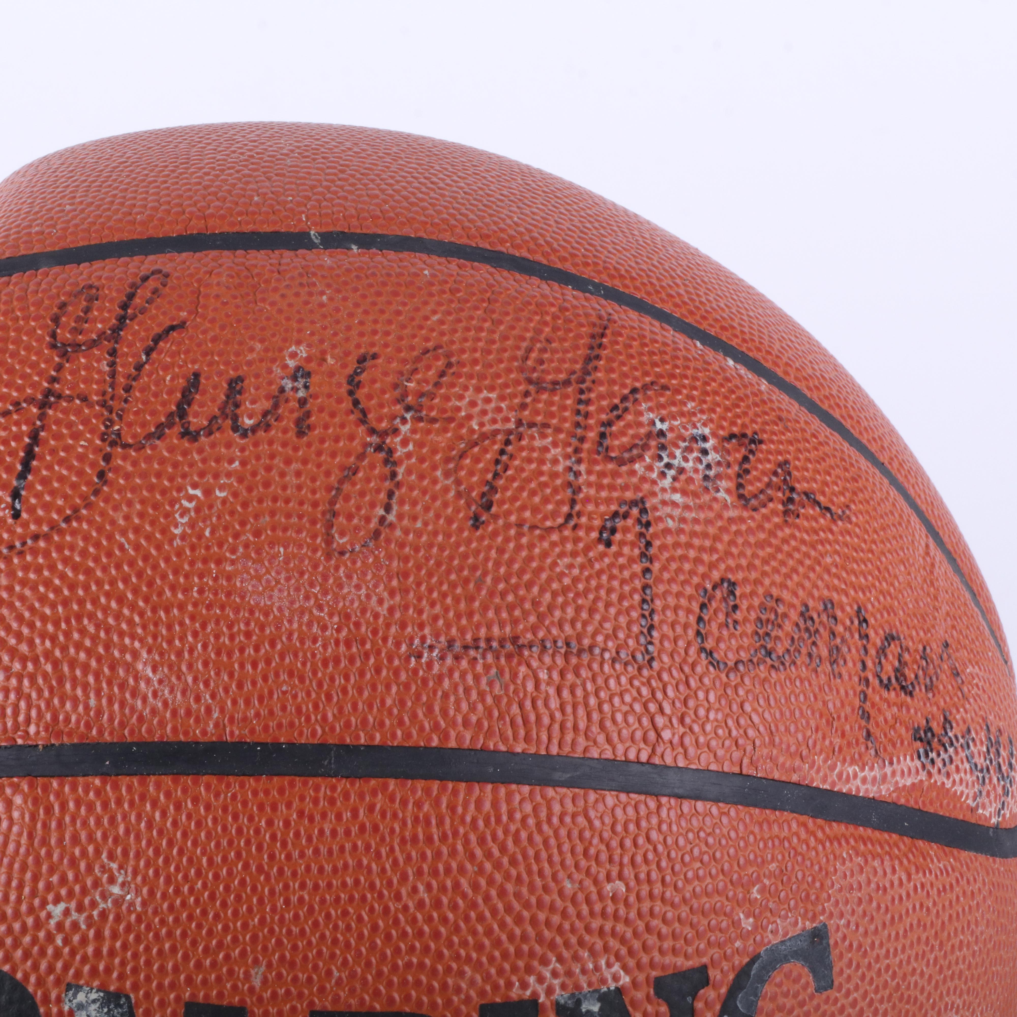 George Gervin NBA HOF Signed Basketball, John L. Smith Signed Football