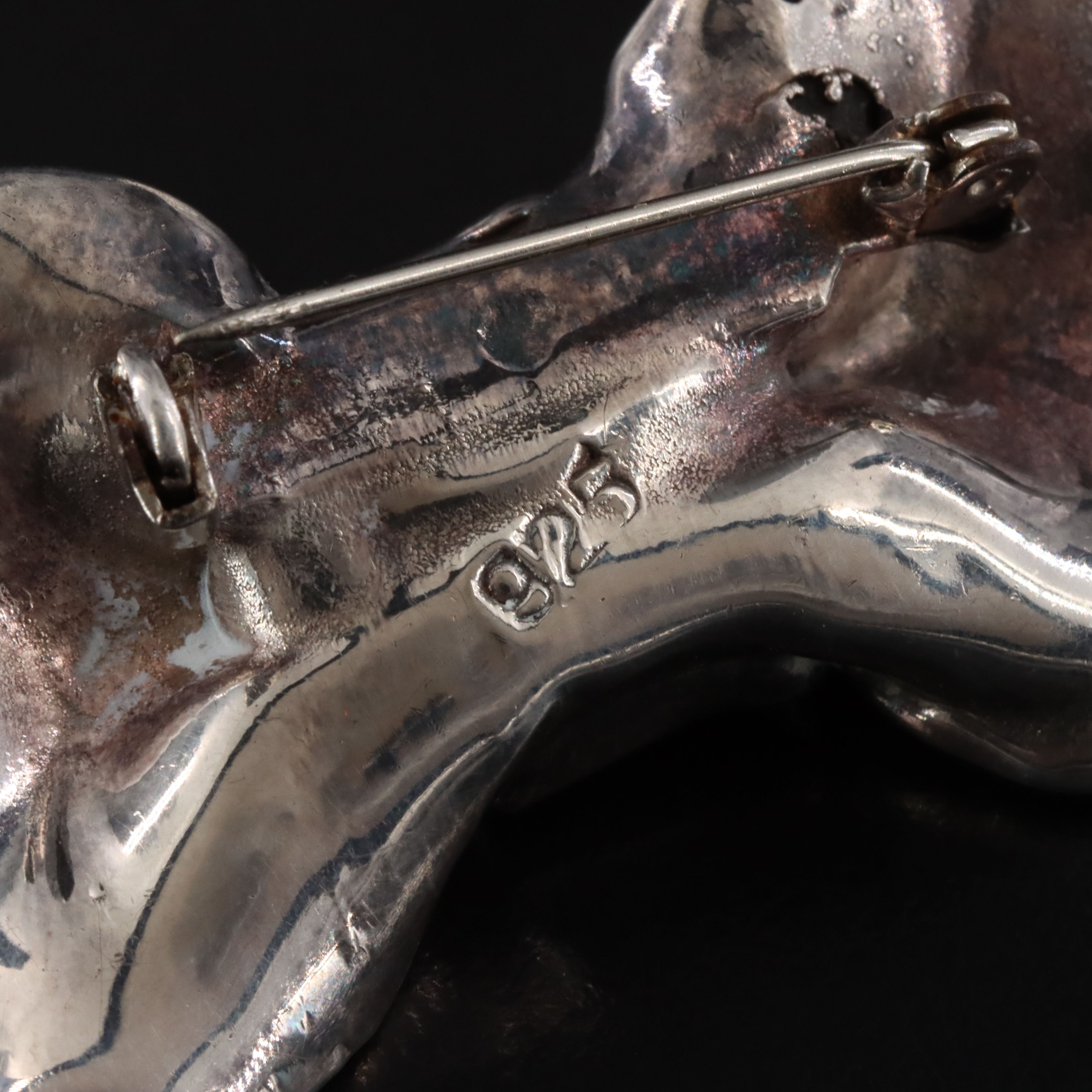 Sterling Electroformed Bowtie Brooch