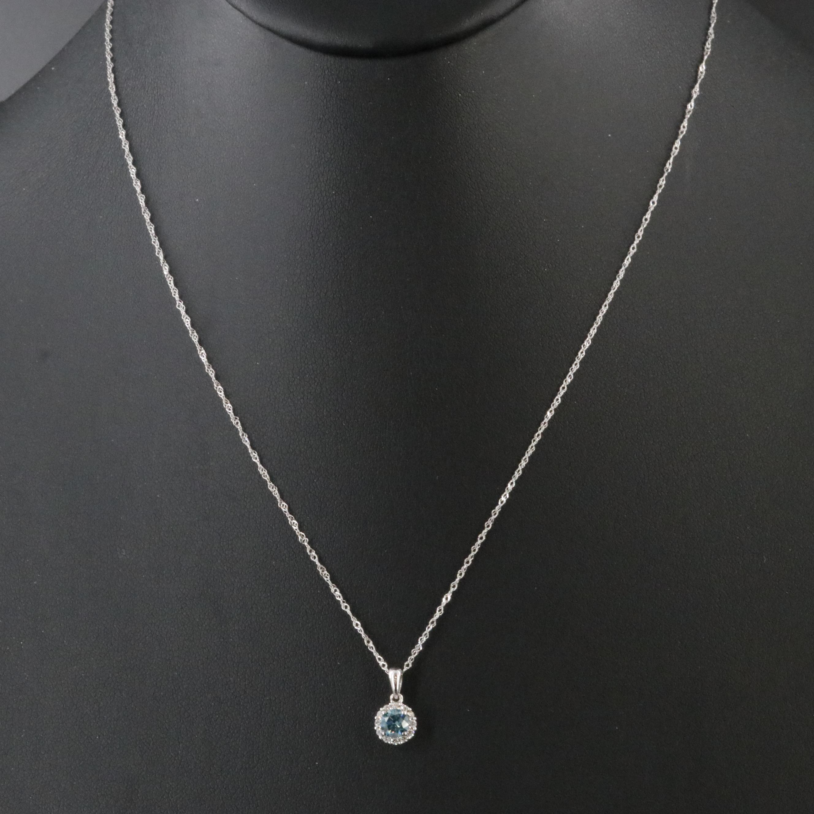 10K 0.47 CTW Lab Grown Diamond Pendant Necklace