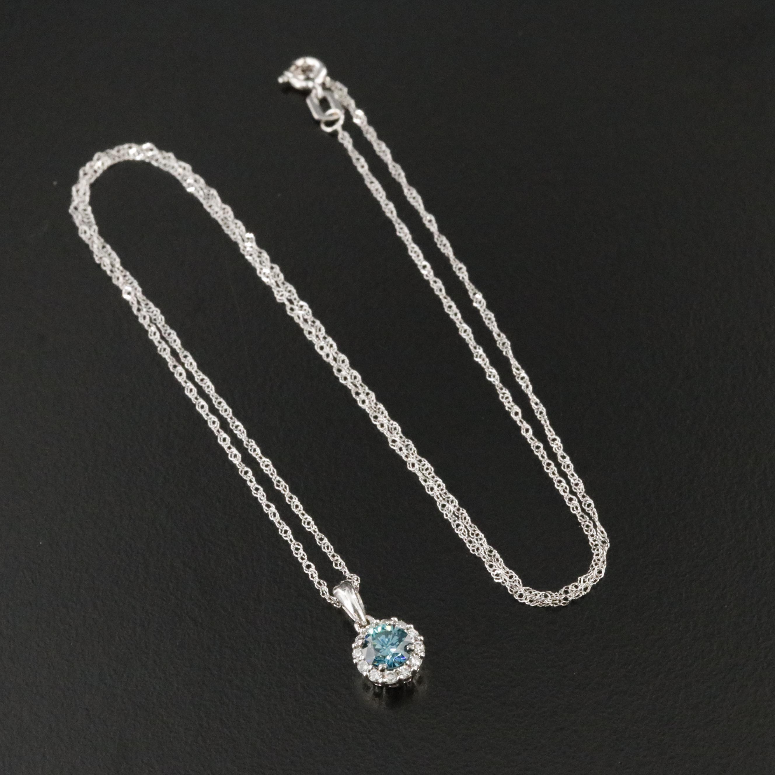 10K 0.47 CTW Lab Grown Diamond Pendant Necklace