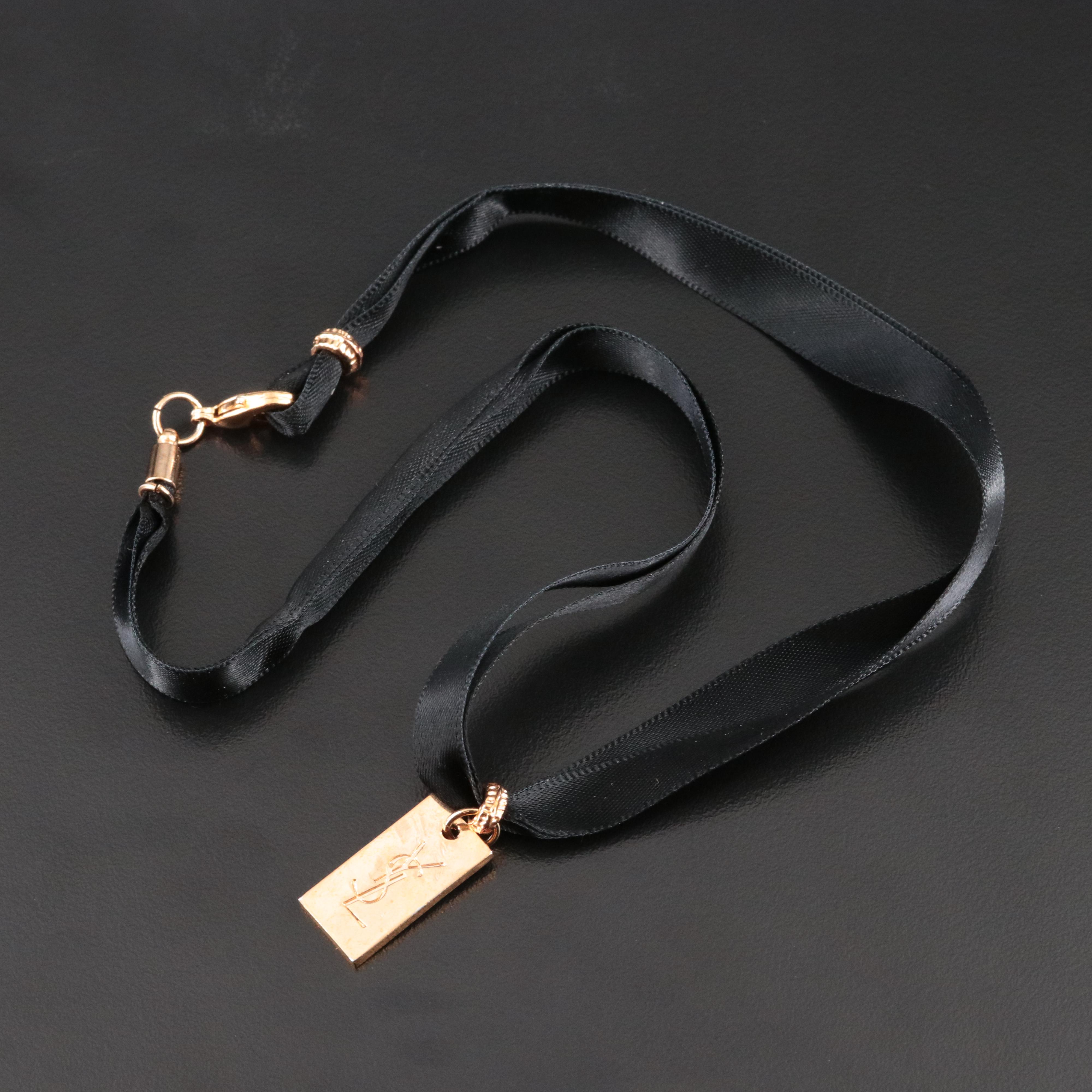 Yves Saint Laurent Ribbon Necklace