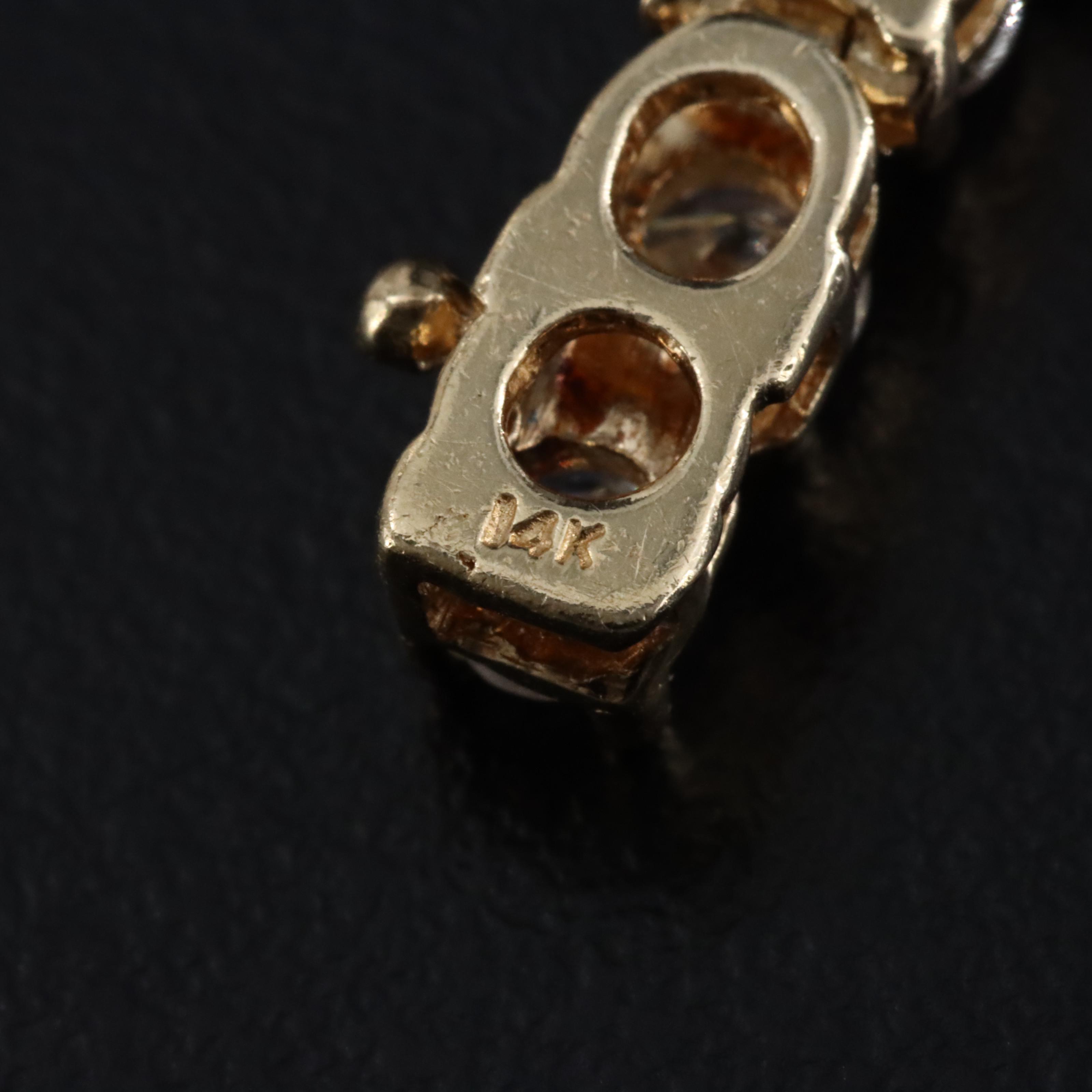 14K 6.70 CTW Diamond Line Bracelet