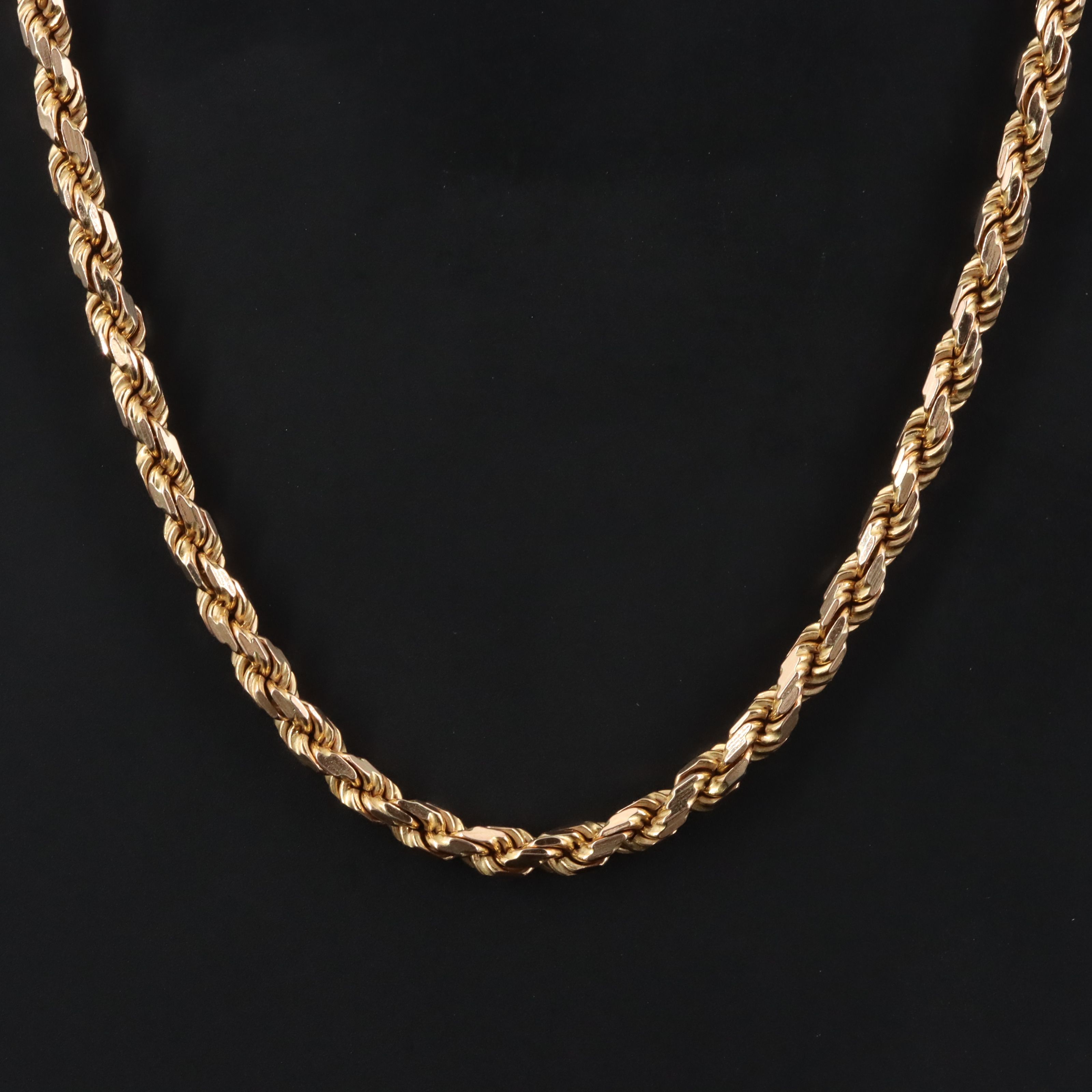 Repair Lot Italian 14K Braided Rope Chain Necklace