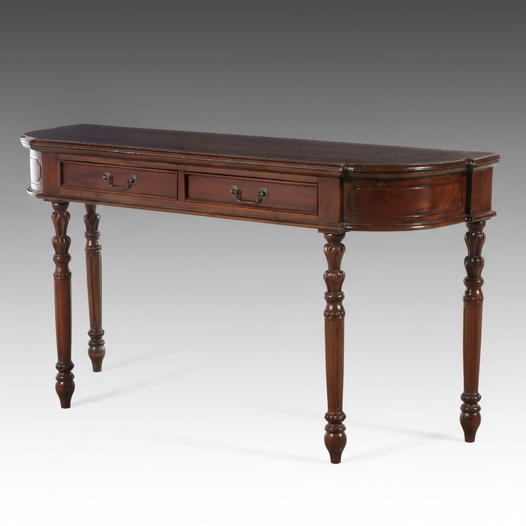 Sheraton Style Mahogany Console Table