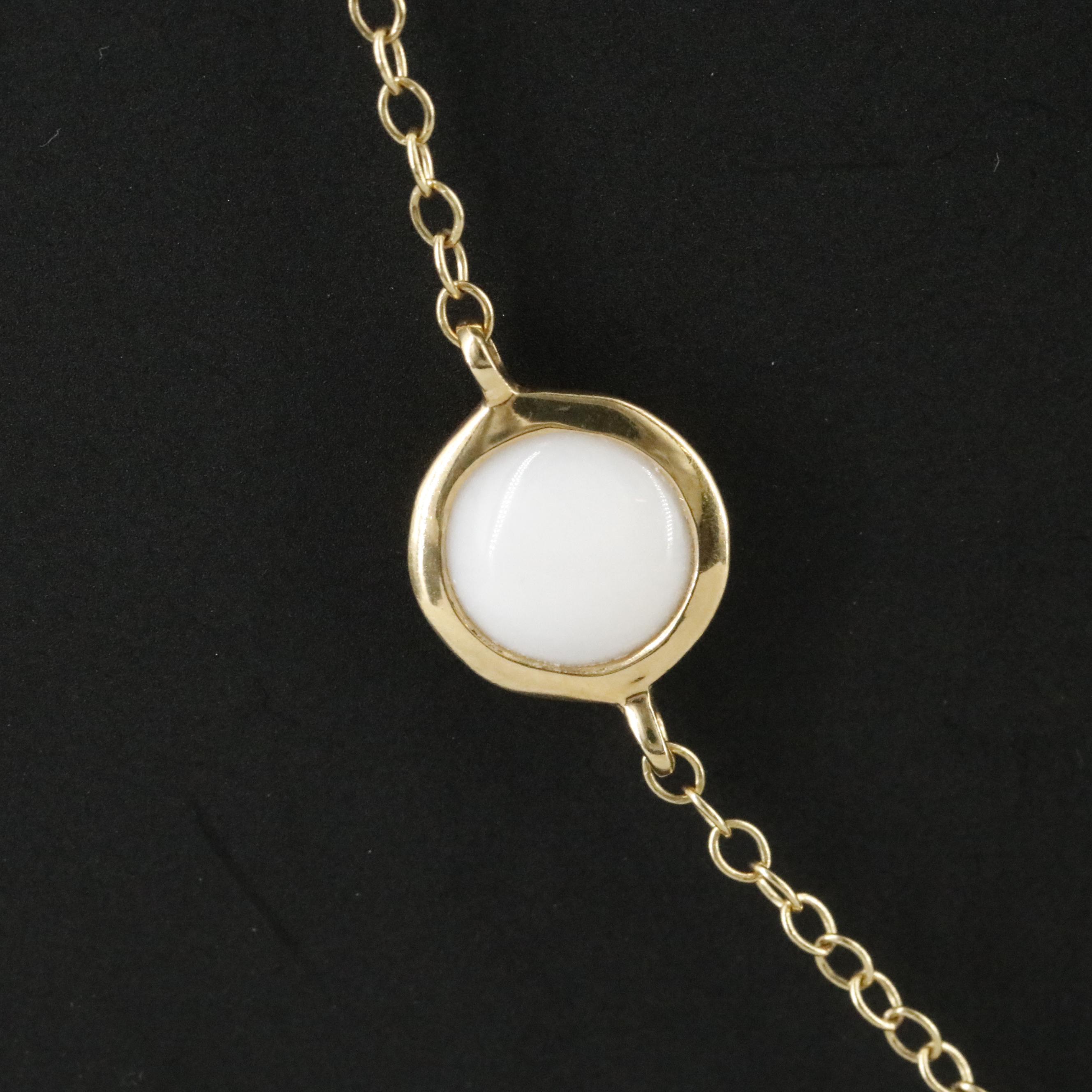 Ippolita Rock Candy 18K White Agate Station Necklace