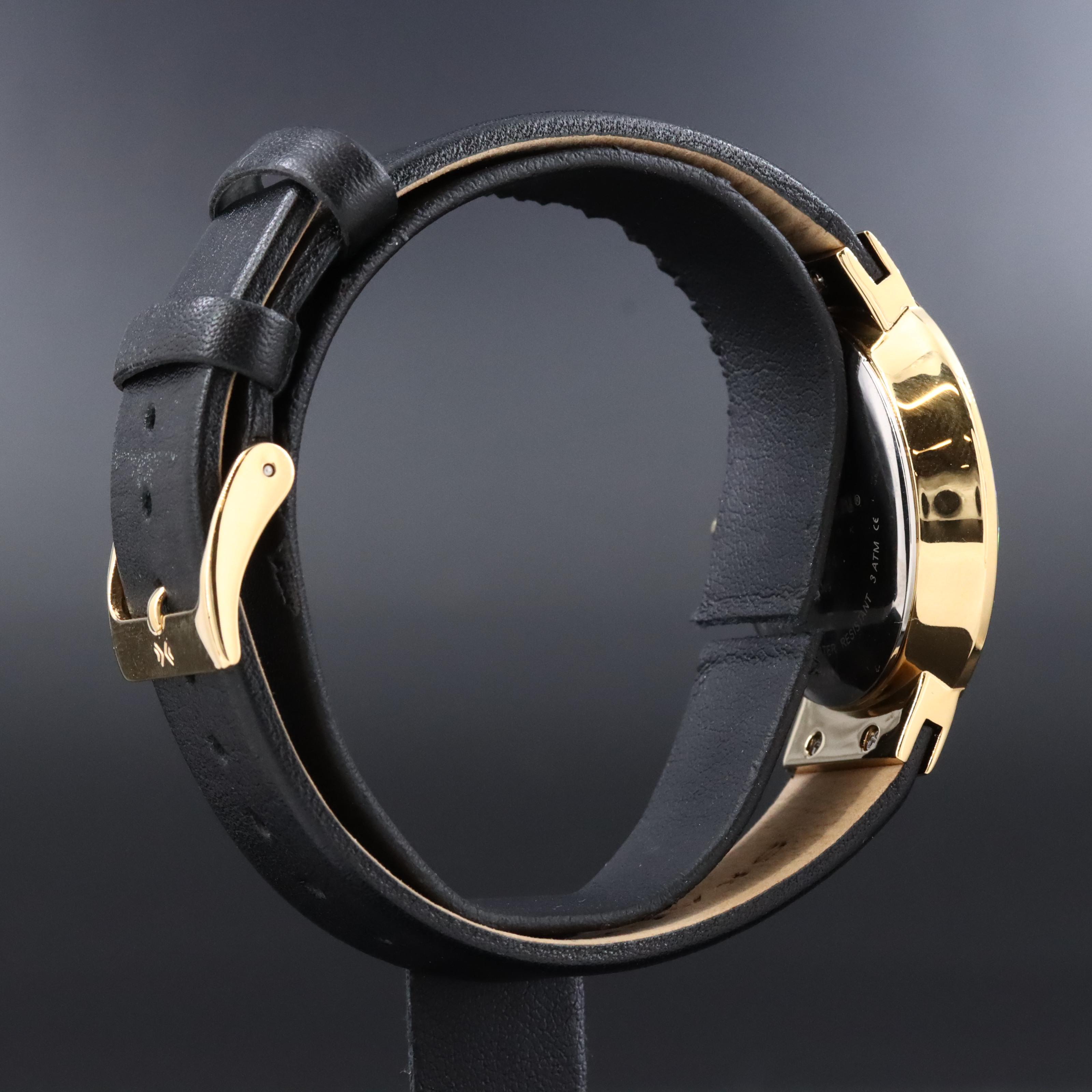 Skagen Black Dial Beveled Crystal Quartz Wristwatch SKW2124